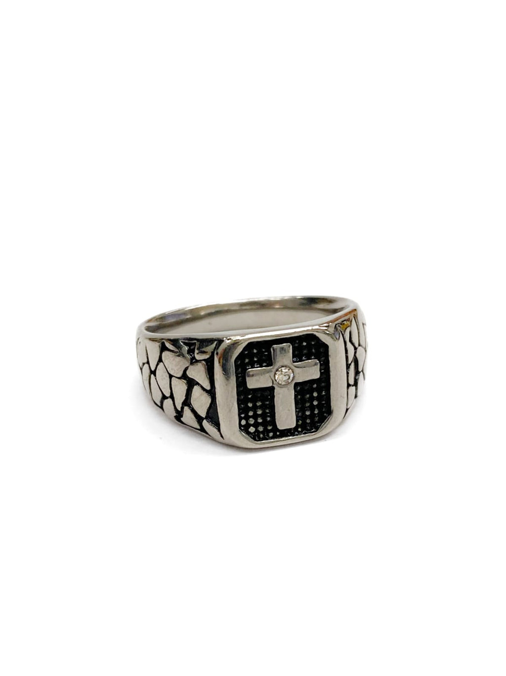 Anillo Dorado y Plateado M10 Acero Inoxidable