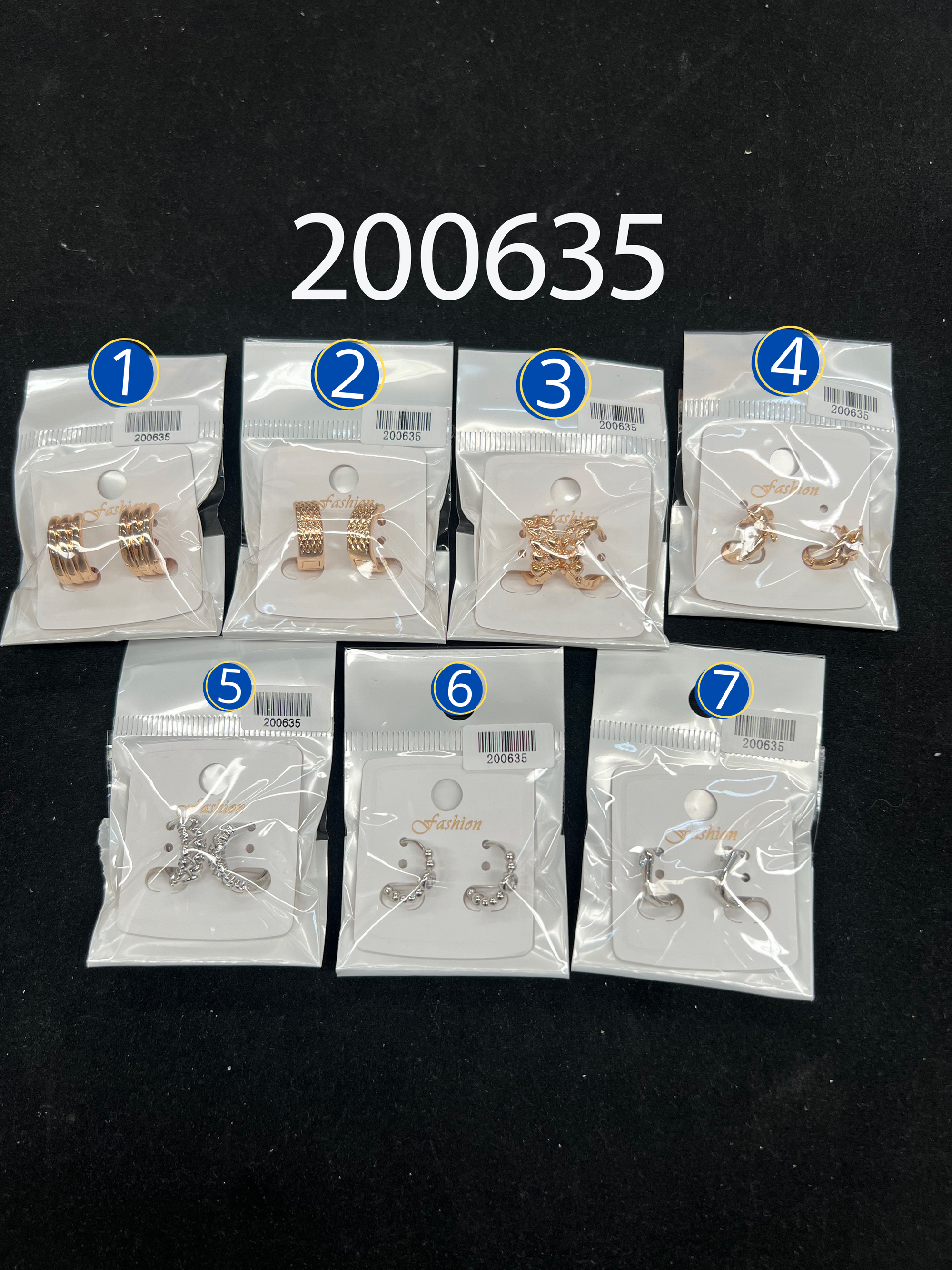 [07/JULIO/26] Aretes Dorados y Plateados M8 ORO Laminado