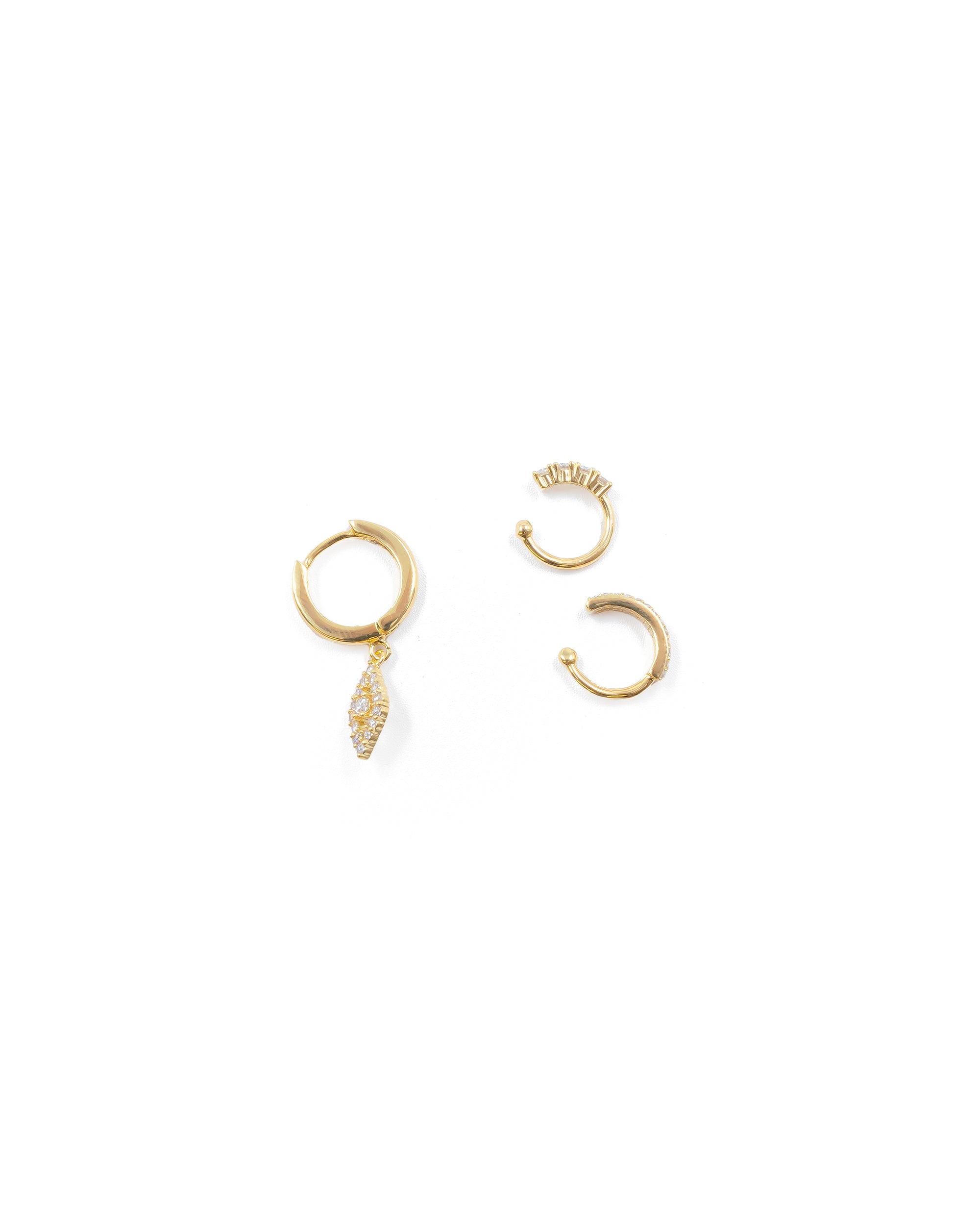 Aretes Largos Ansheli Dorados M6 Oro Laminado