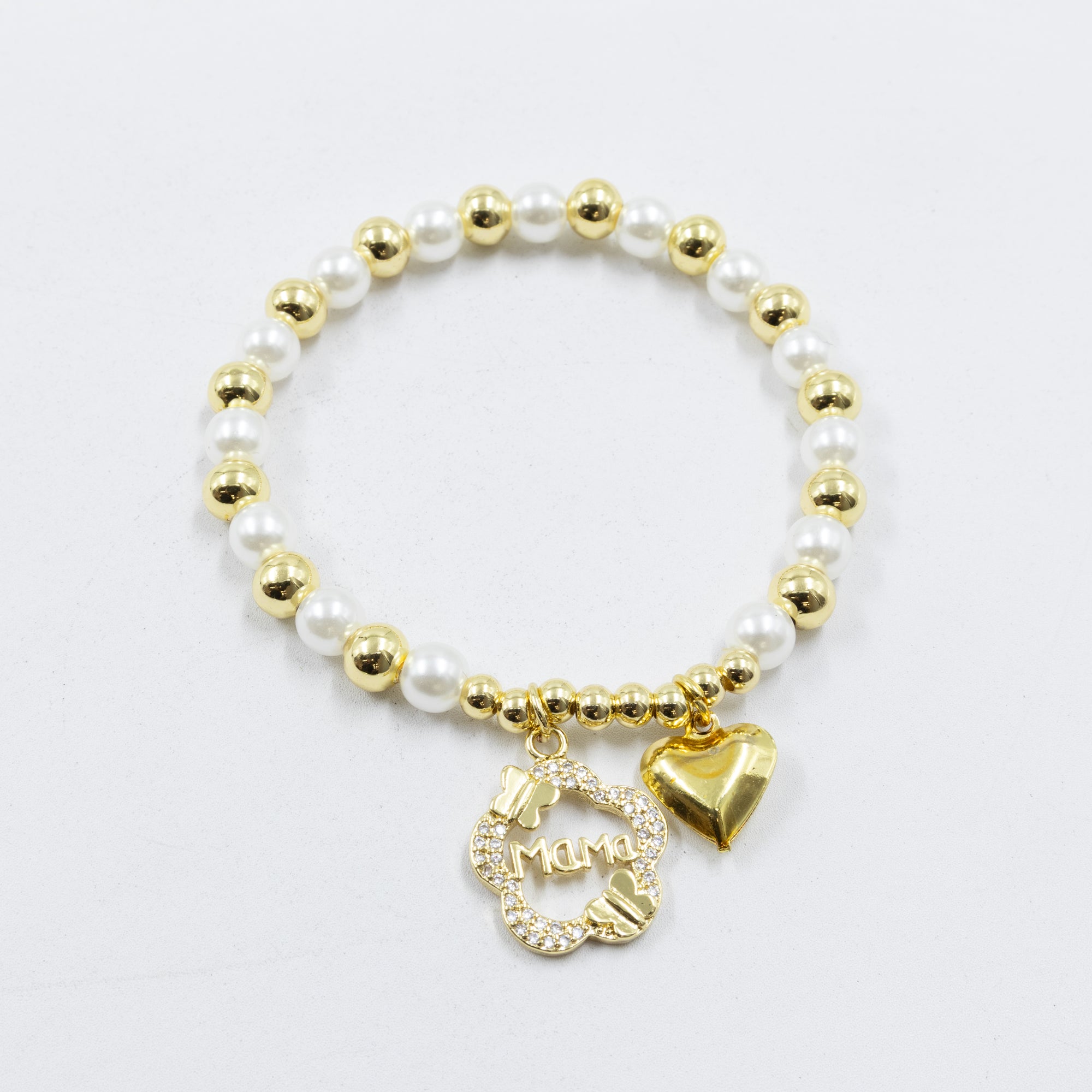 Pulsera con dije de Mamá M2 Oro Laminado 05/03/26