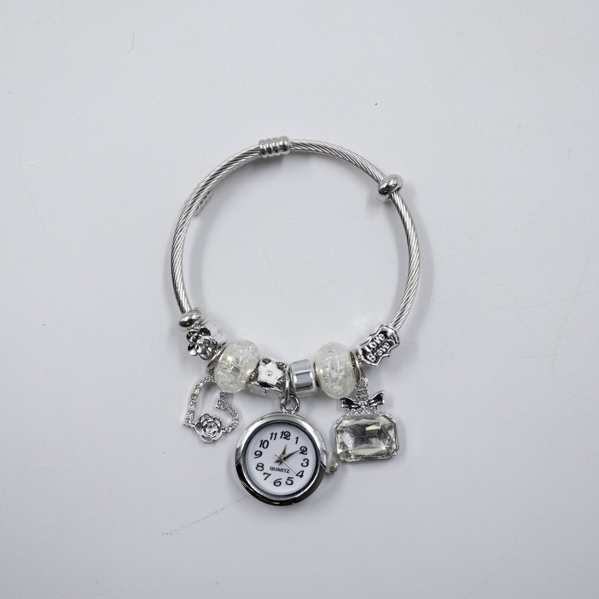 Pulsera tipo Pandora Plateadas M21 Oro Laminado