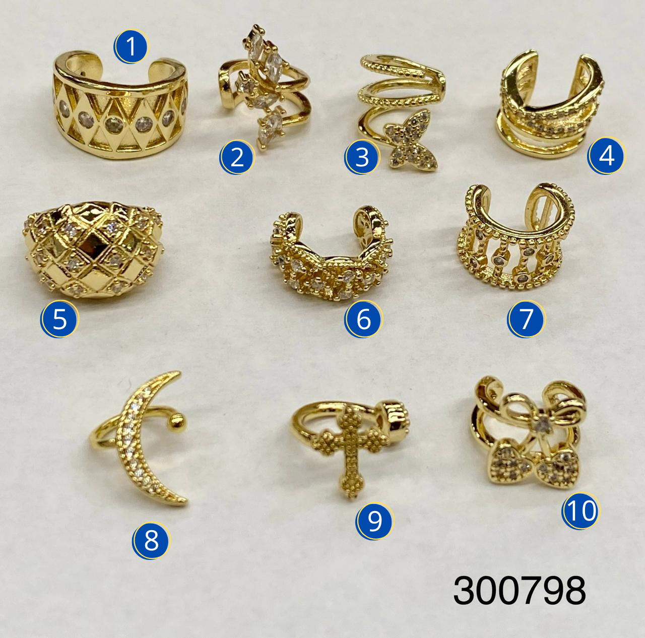 Aretes Simulador M3 ORO LAMINADO