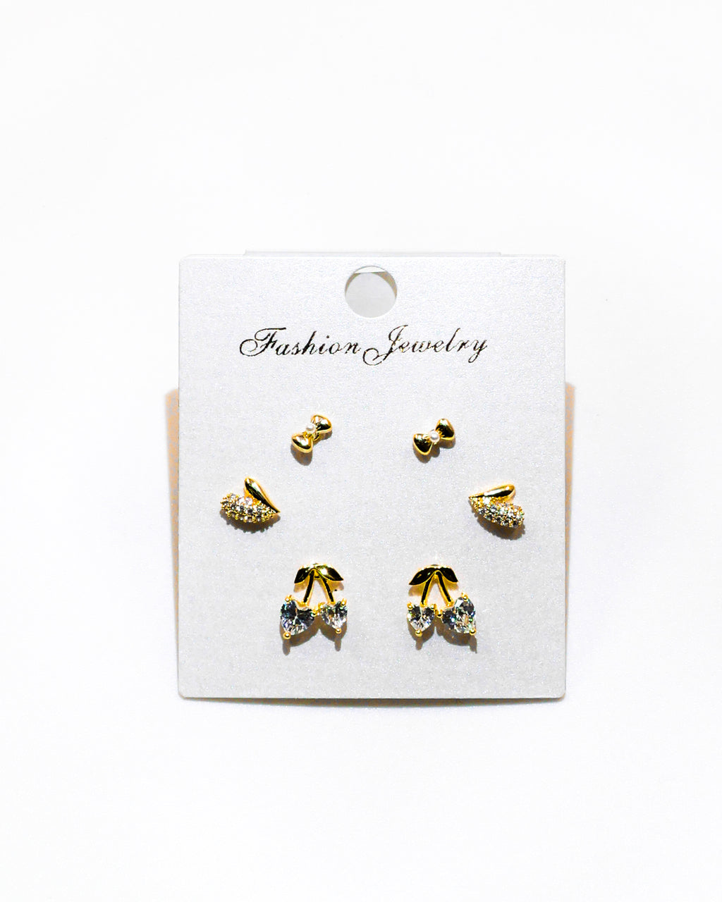 Set Aretes X3 - M10 Oro Laminado