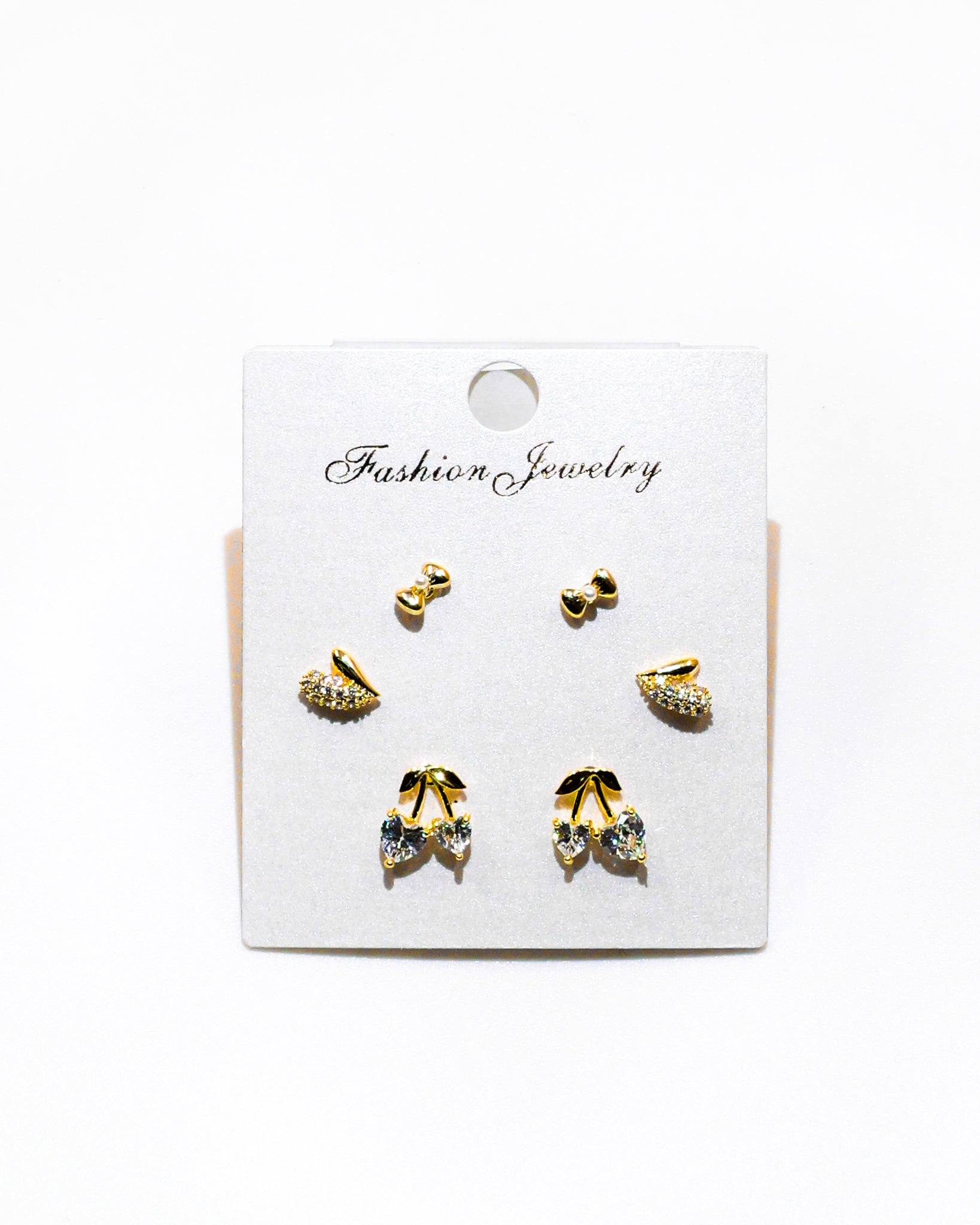 Set Aretes X3 - M10 Oro Laminado