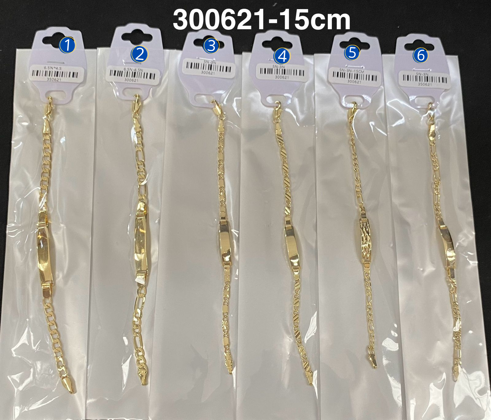 Pulsera Dorada de 15 cm M10 Oro Laminado