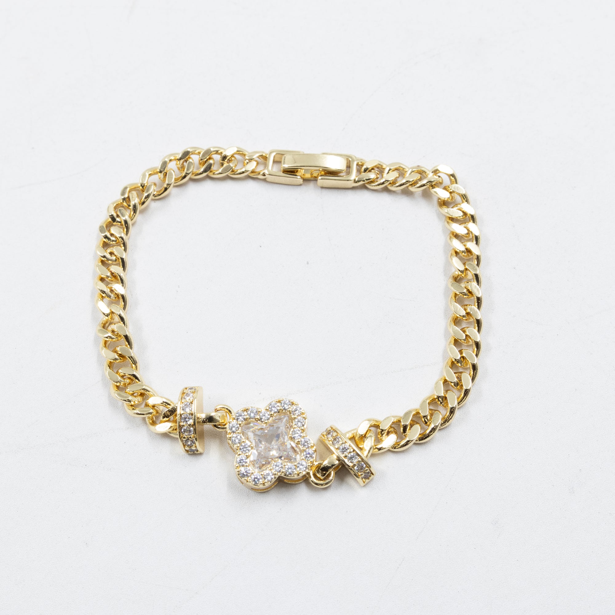 Pulseras Doradas con Piedras M3 Oro Laminado