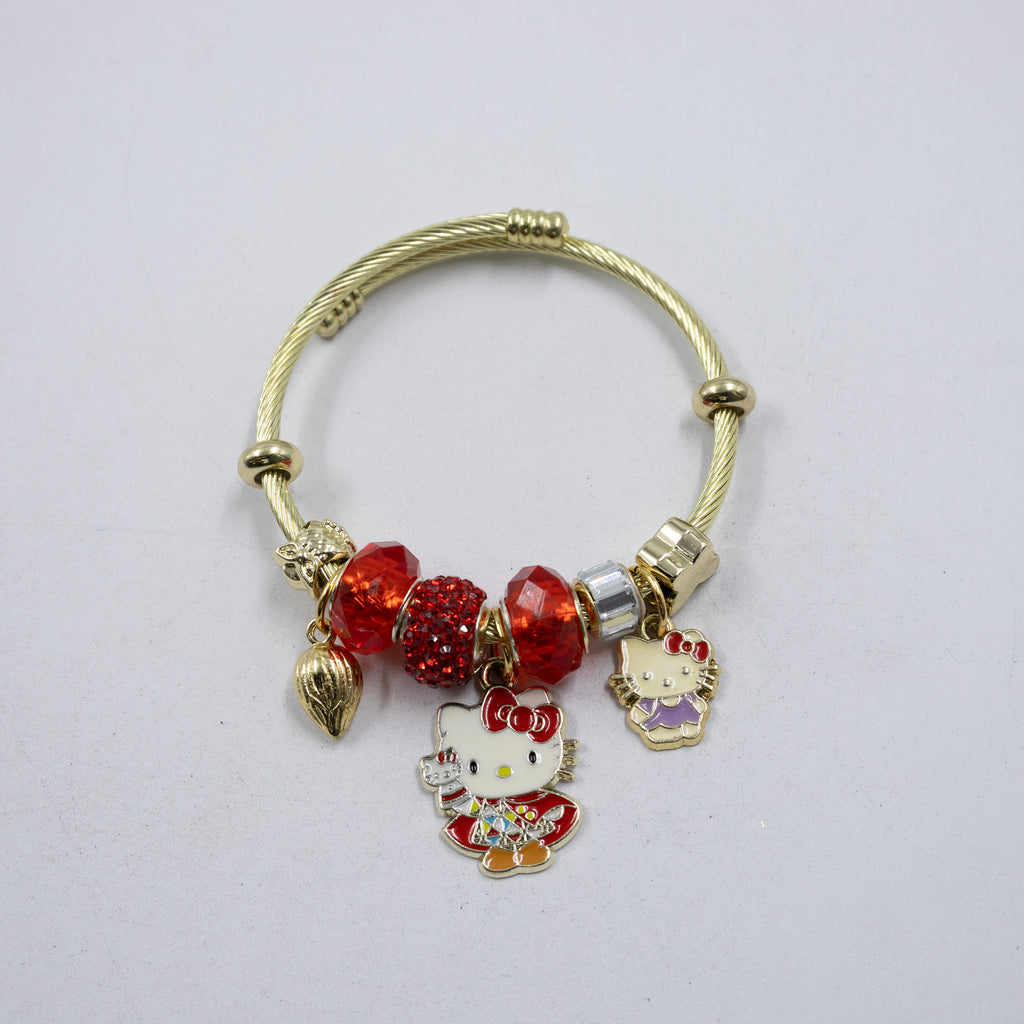 Pulsera tipo Pandora M10 Oro Laminado