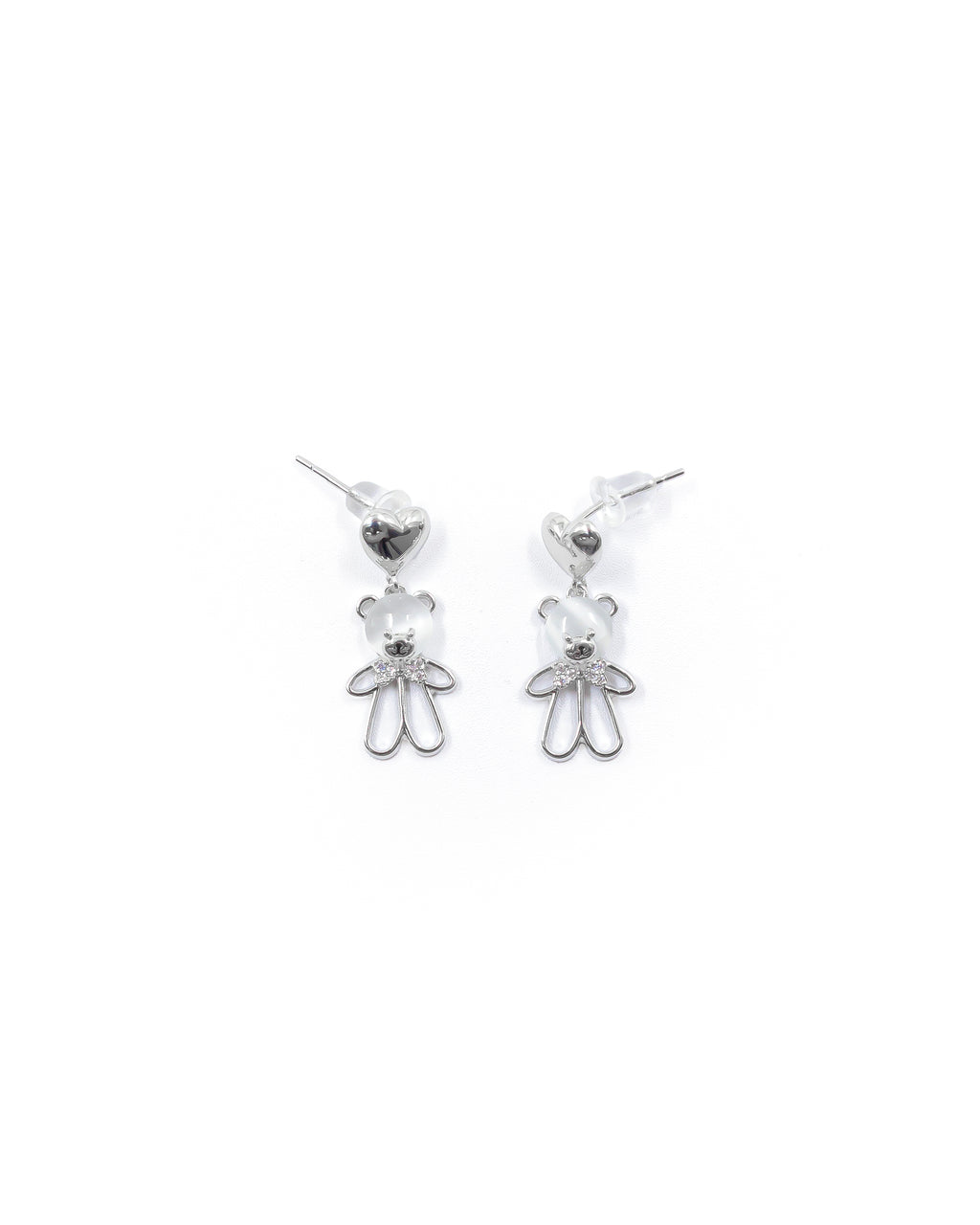 Aretes Largos Ansheli Plateados M15 Oro Laminado