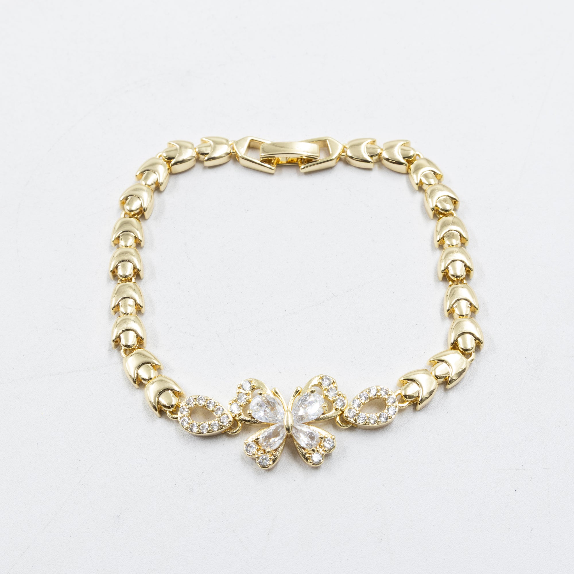 Pulseras Doradas con Piedras M2 Oro Laminado