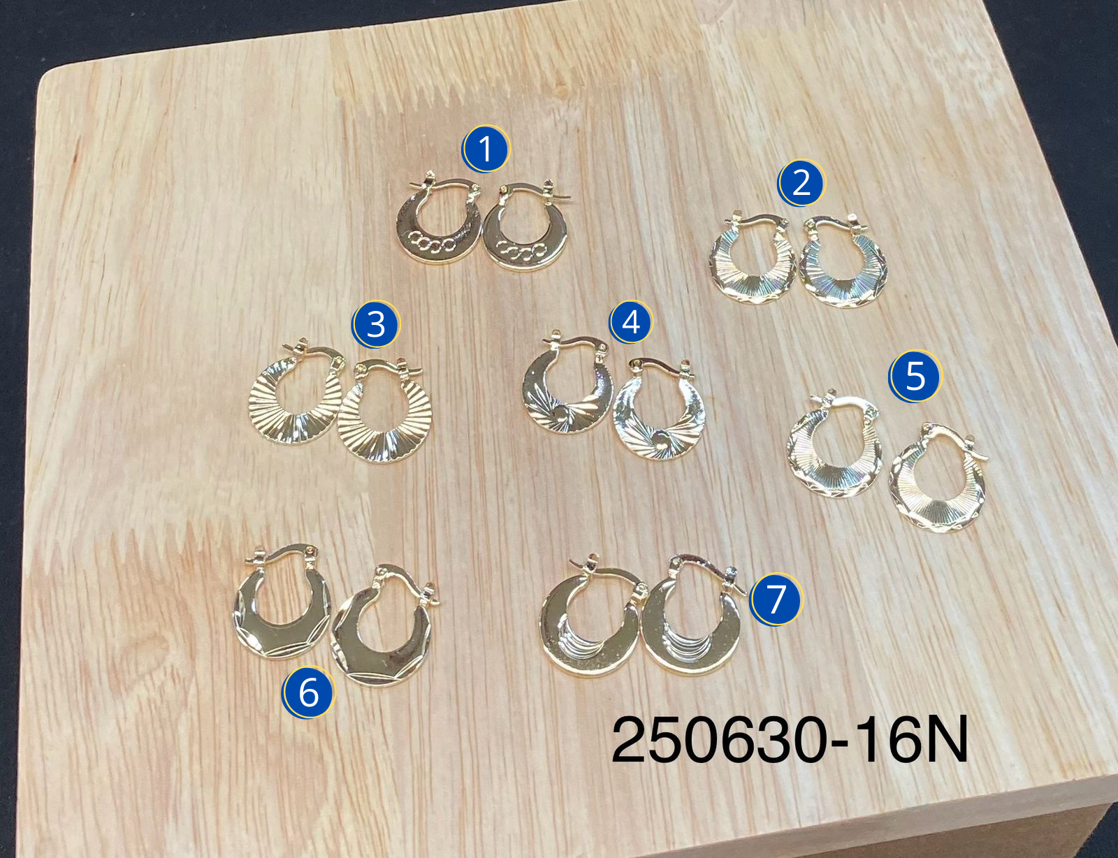 Arracadas Doradas M12 Oro Laminado