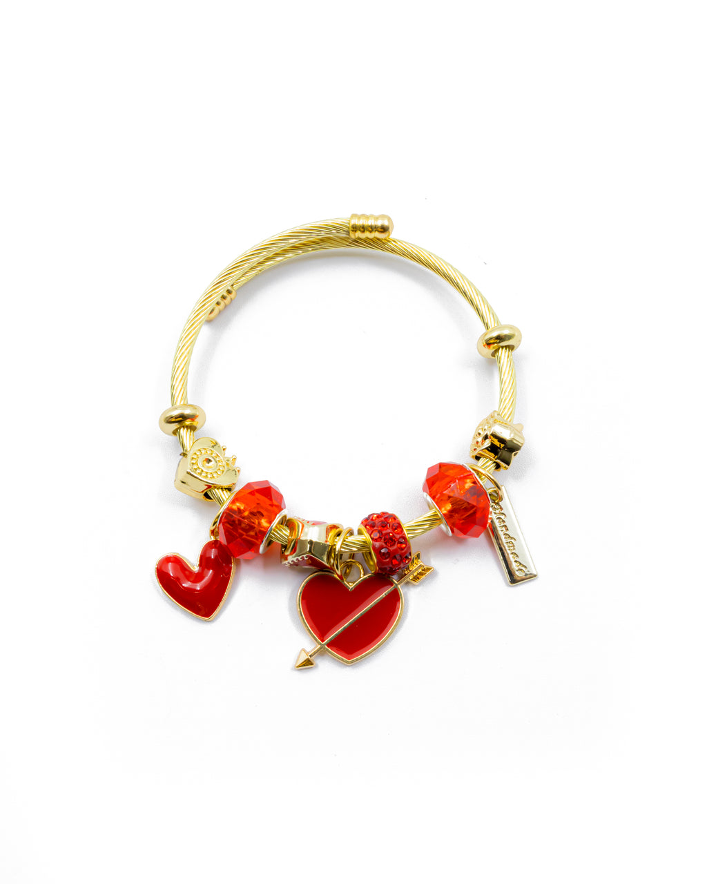 PULSERA DE CORAZON M1 ORO LAMINADO