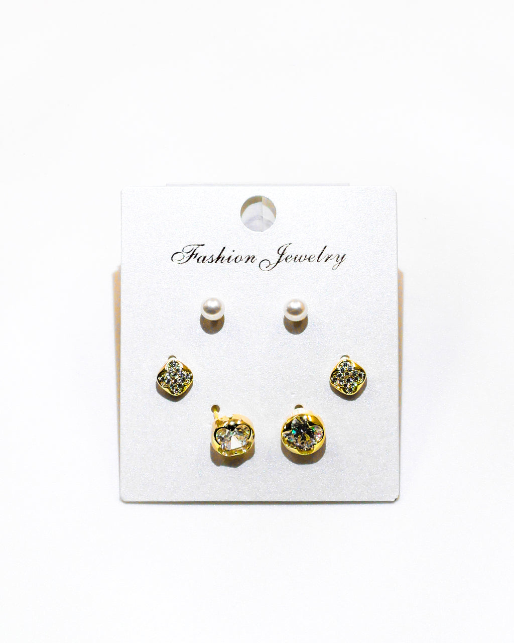 Set Aretes X3 - M6 Oro Laminado