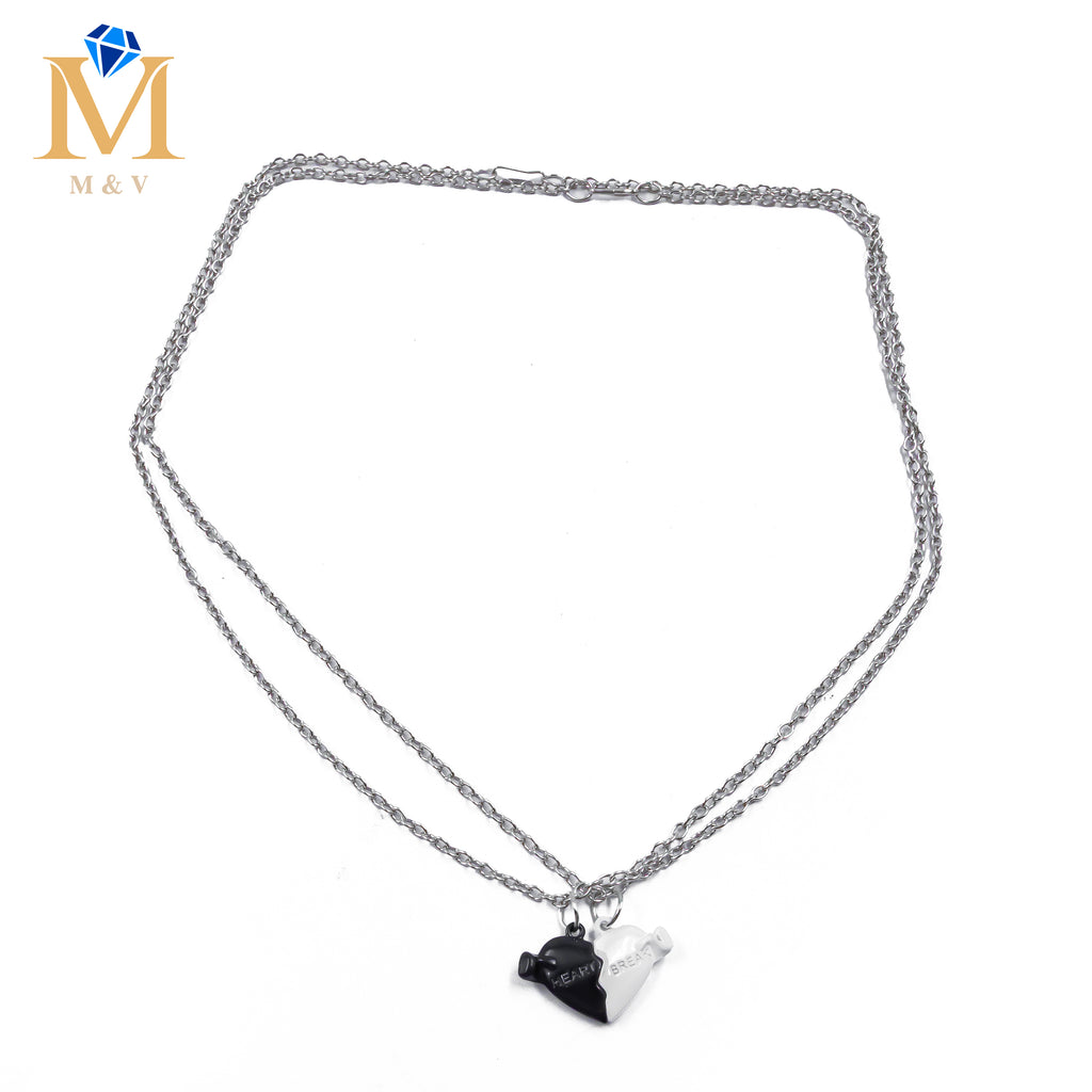 Collares en Pareja de corazón M3 Acero Inoxidable