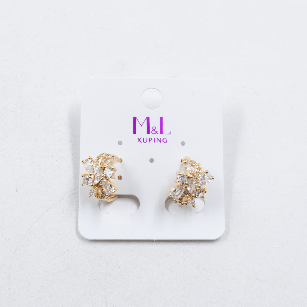 Aretes Xuping Dorados M6 Oro Laminado