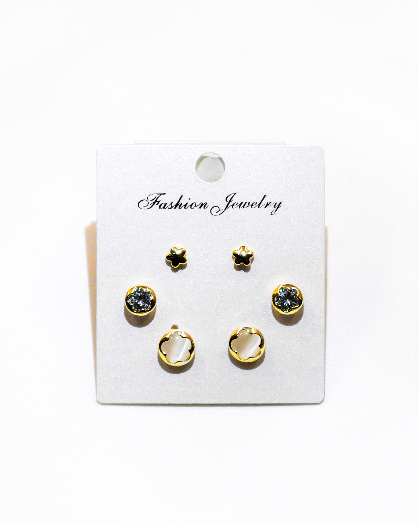 Set Aretes X3 - M9 Oro Laminado