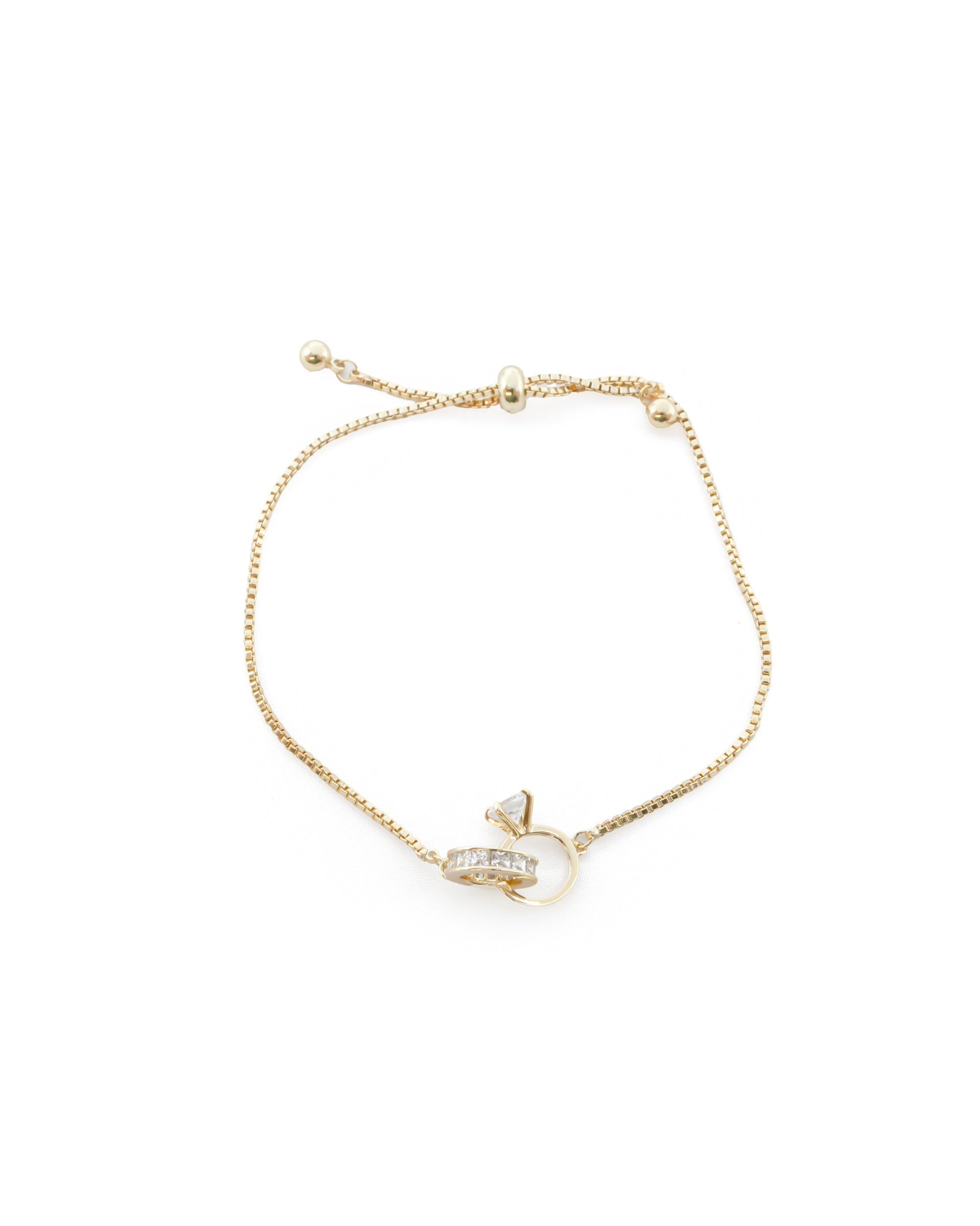 Pulsera Dorada Ansheli M16 - Oro Laminado