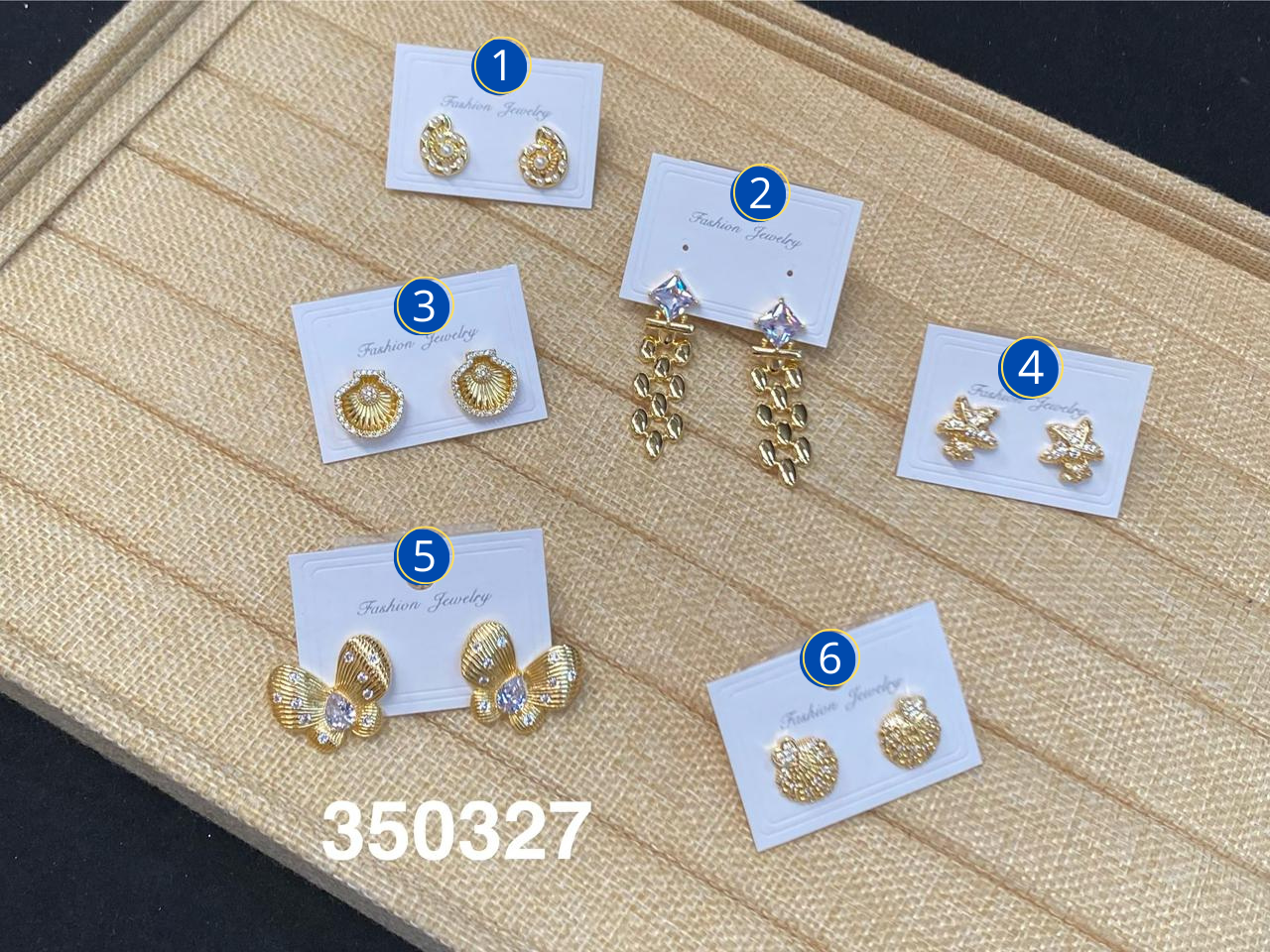 Aretes Dorados Varios diseños M10 Oro Laminado
