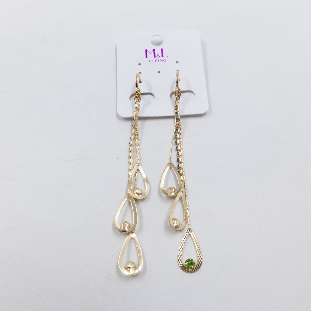Aretes Dorados Xuping de Gancho M11 Oro Laminado
