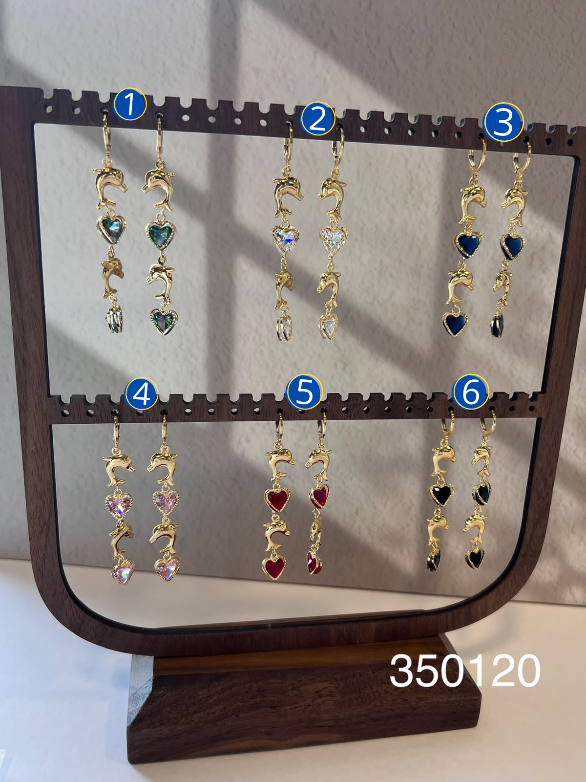 [13/AGOSTO/26] Aretes Largos Dorados M6 Oro Laminado