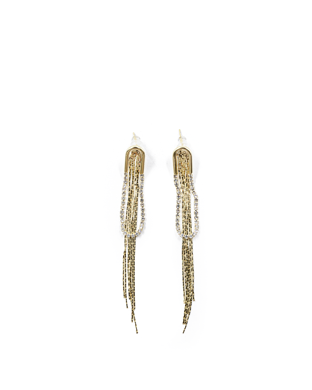 Aretes Largos Ansheli Dorados M3 Oro Laminado