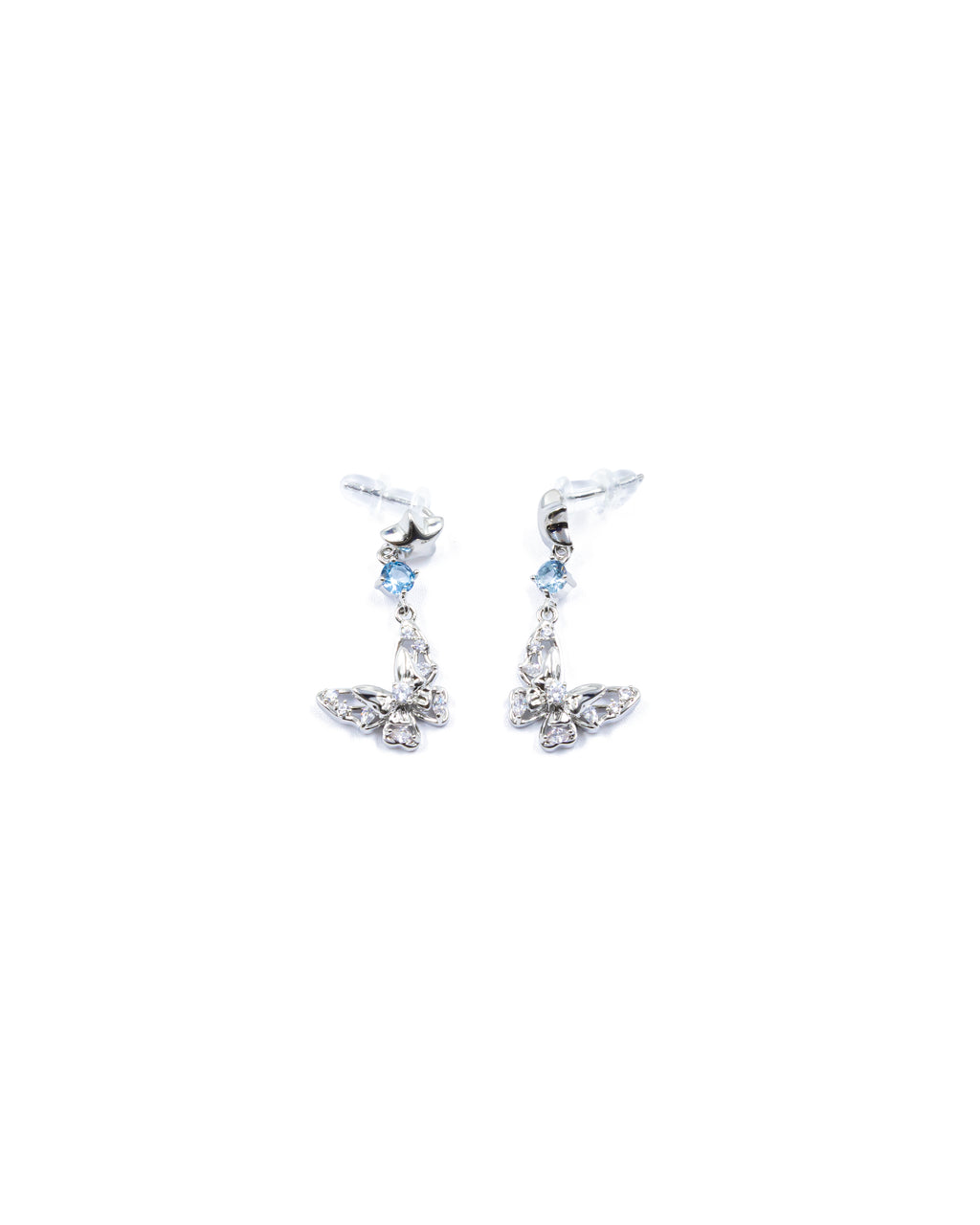Aretes Largos Ansheli Plateados M19 Oro Laminado