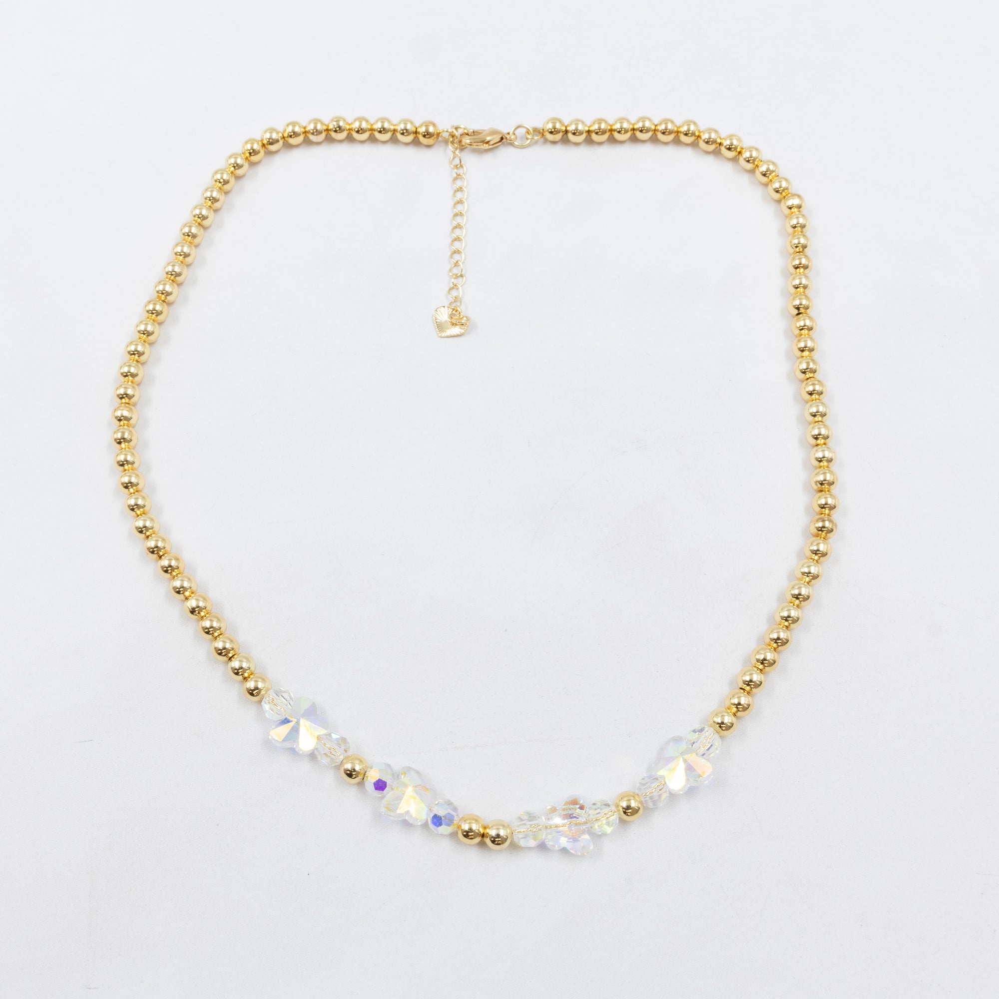 Collar Dorado de Cuentas M1 Oro Laminado