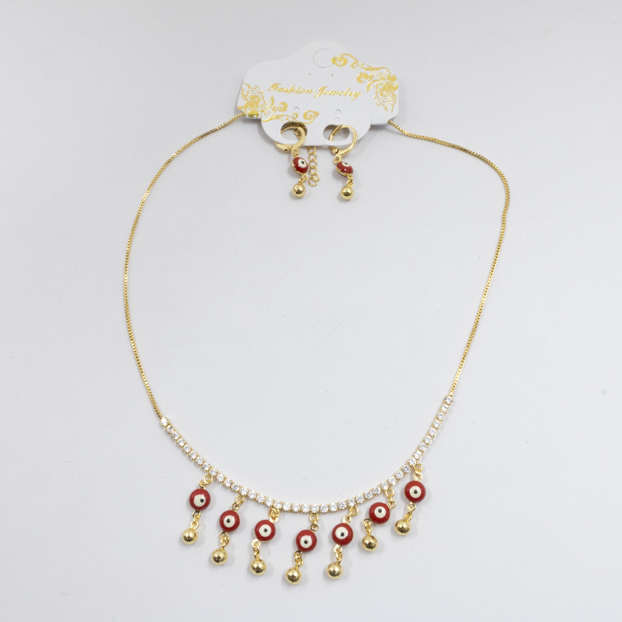 Conjunto Dorado de Ojo Turco M1 Oro Laminado