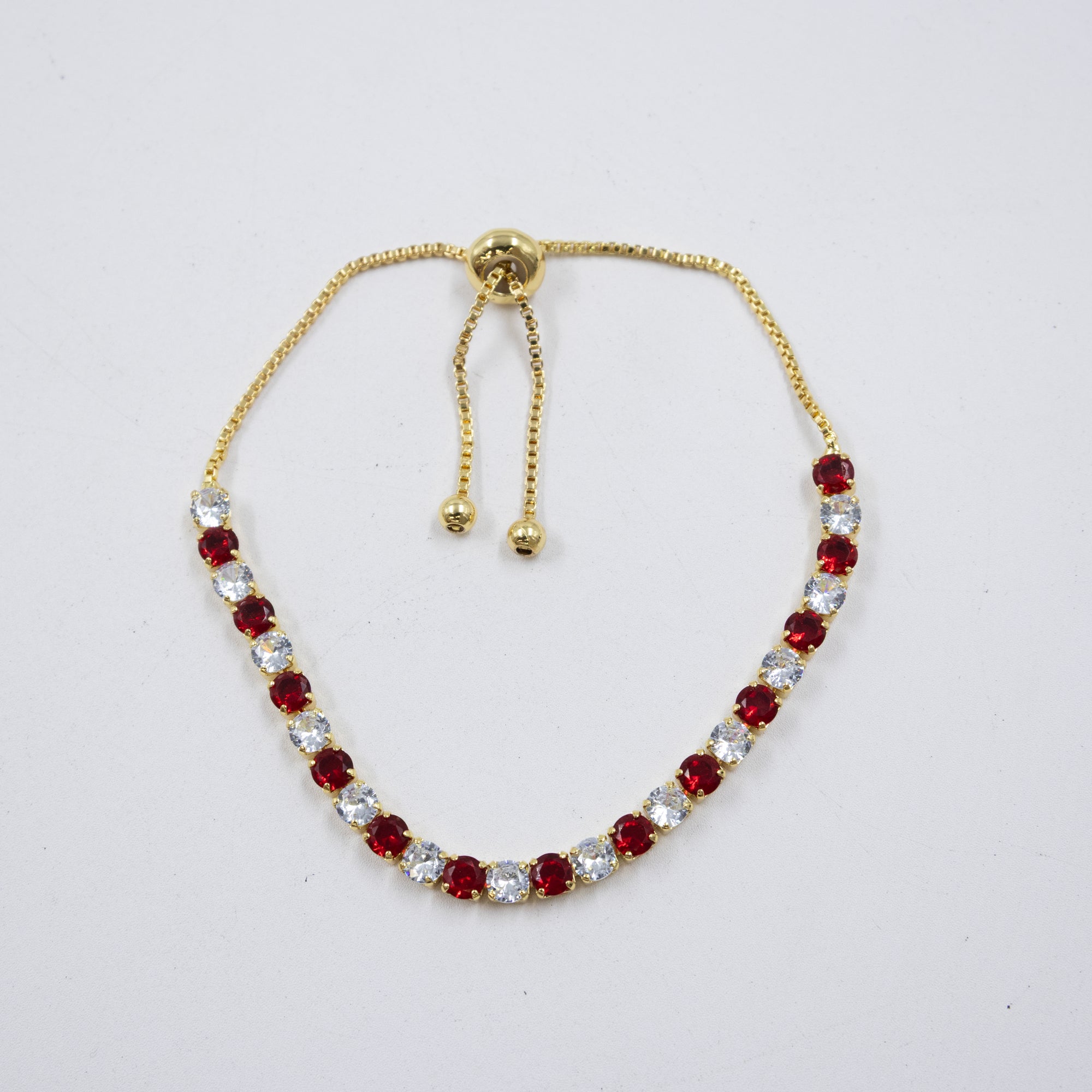 Pulseras Doradas con Piedras M8 Oro Laminado