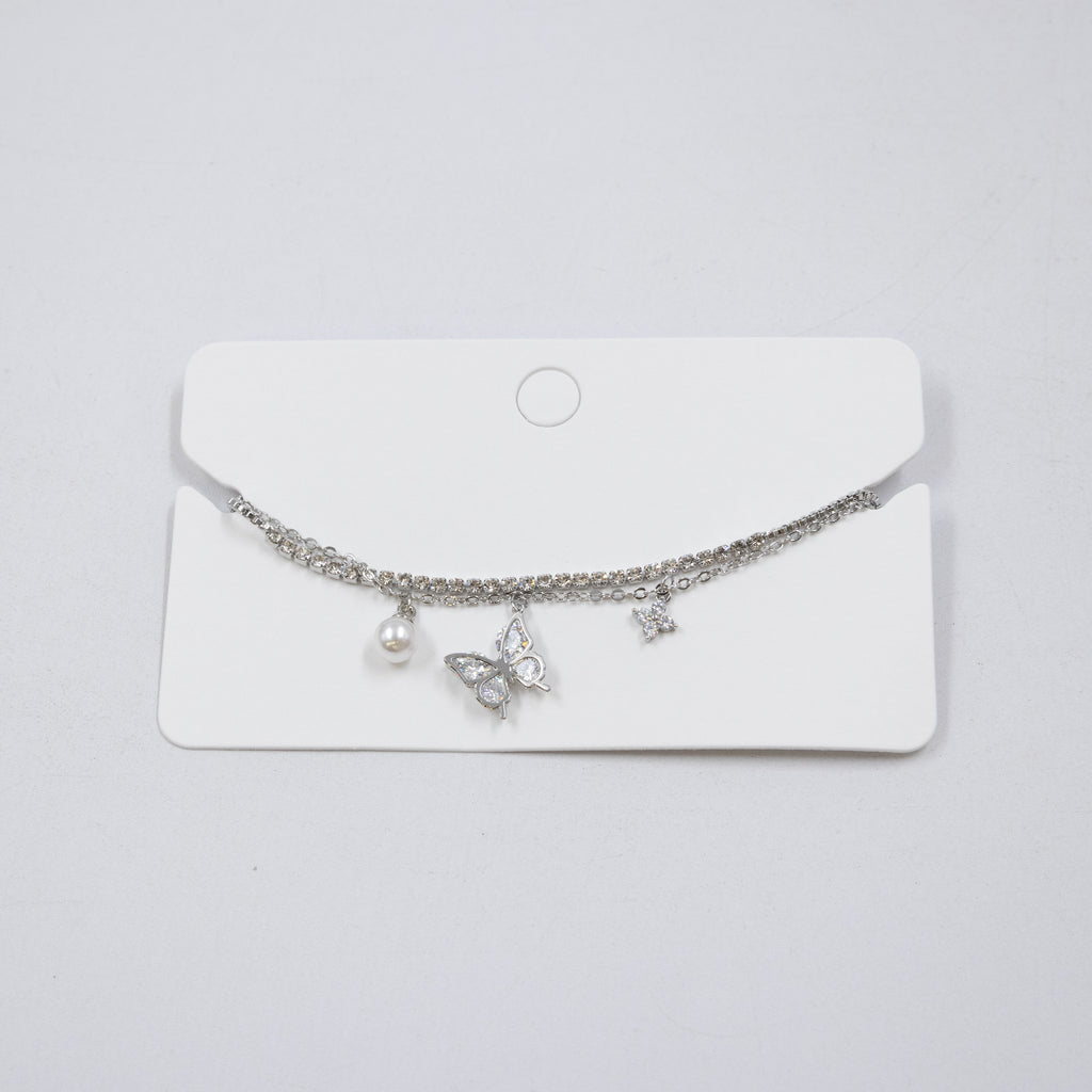 Pulsera Plateada Ansheli 39 Oro Laminado