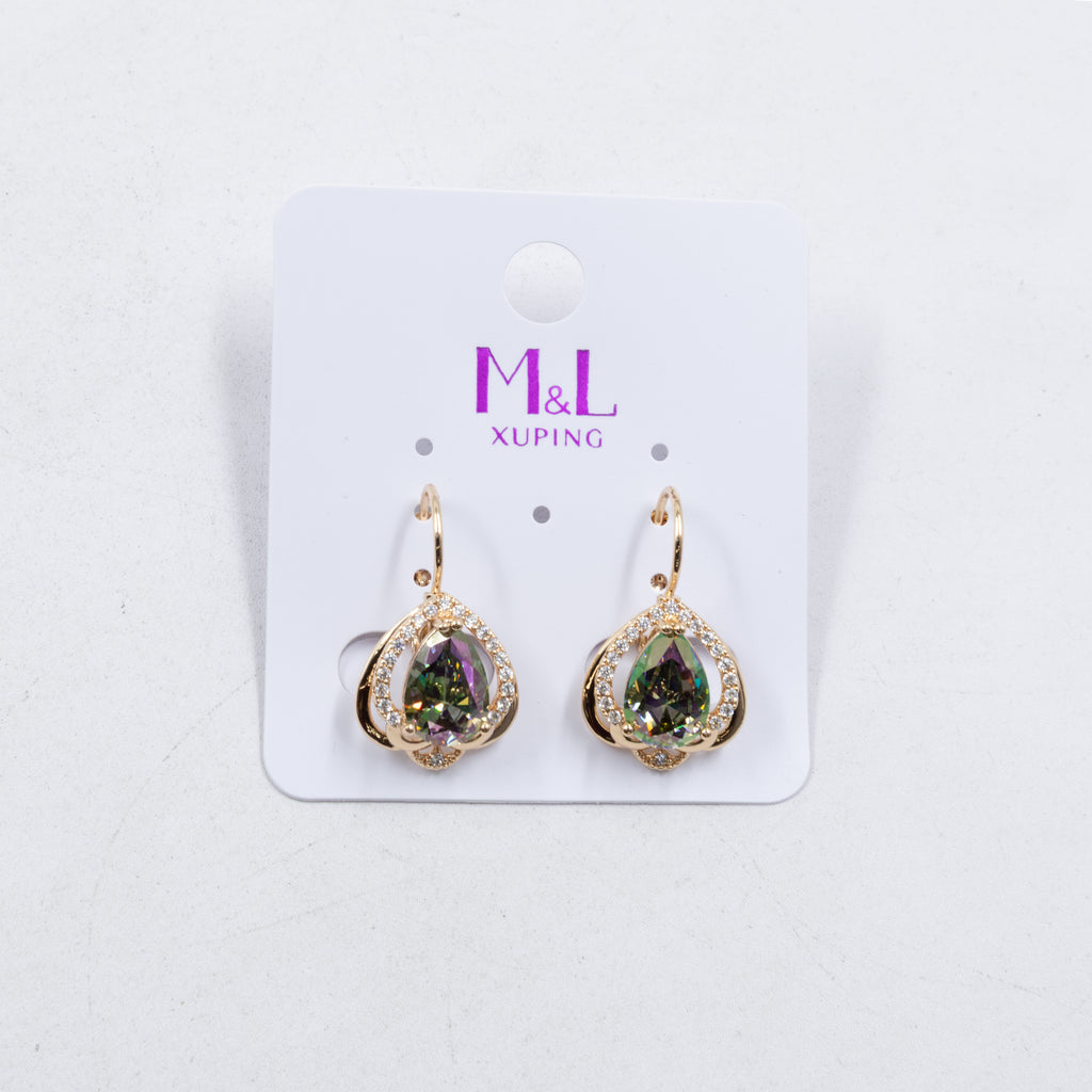 Aretes Xuping Dorados M8 Oro Laminado