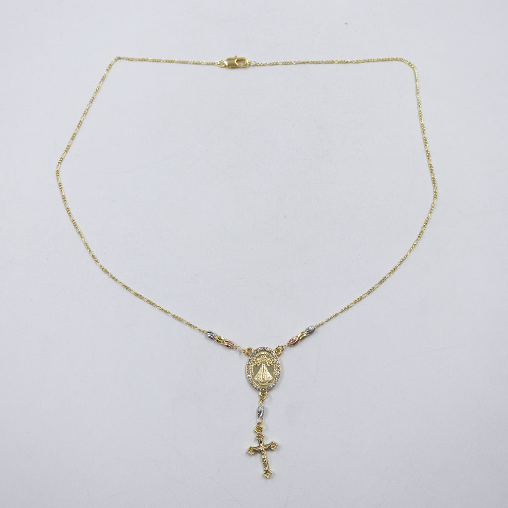 Collar Dorado Religioso M1 Oro Laminado