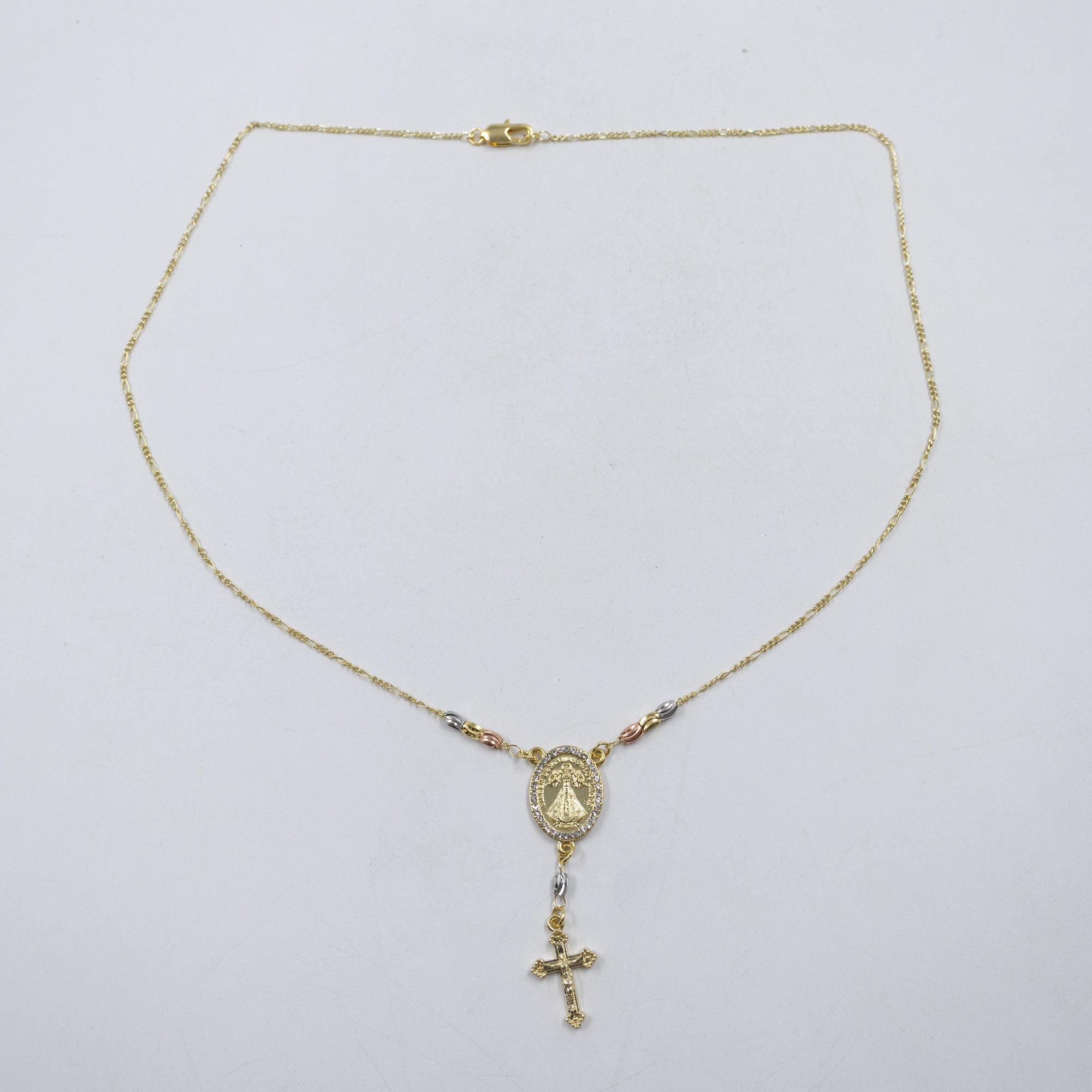 Collar Dorado Religioso M1 Oro Laminado