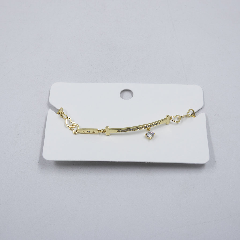 Pulsera Dorada Ansheli M4 Oro Laminado