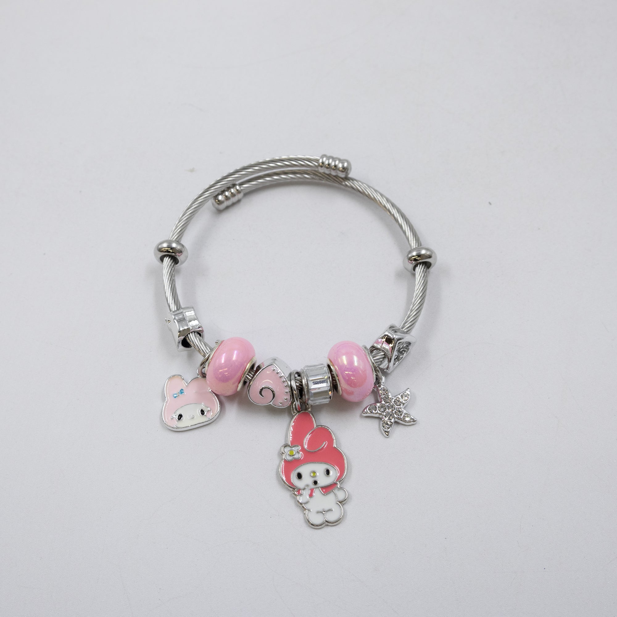 Pulsera tipo Pandora Plateados M4 Oro Laminado