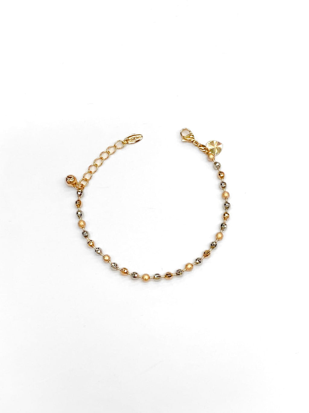Pulsera Plateada con Piedras - 4 Oro Laminado