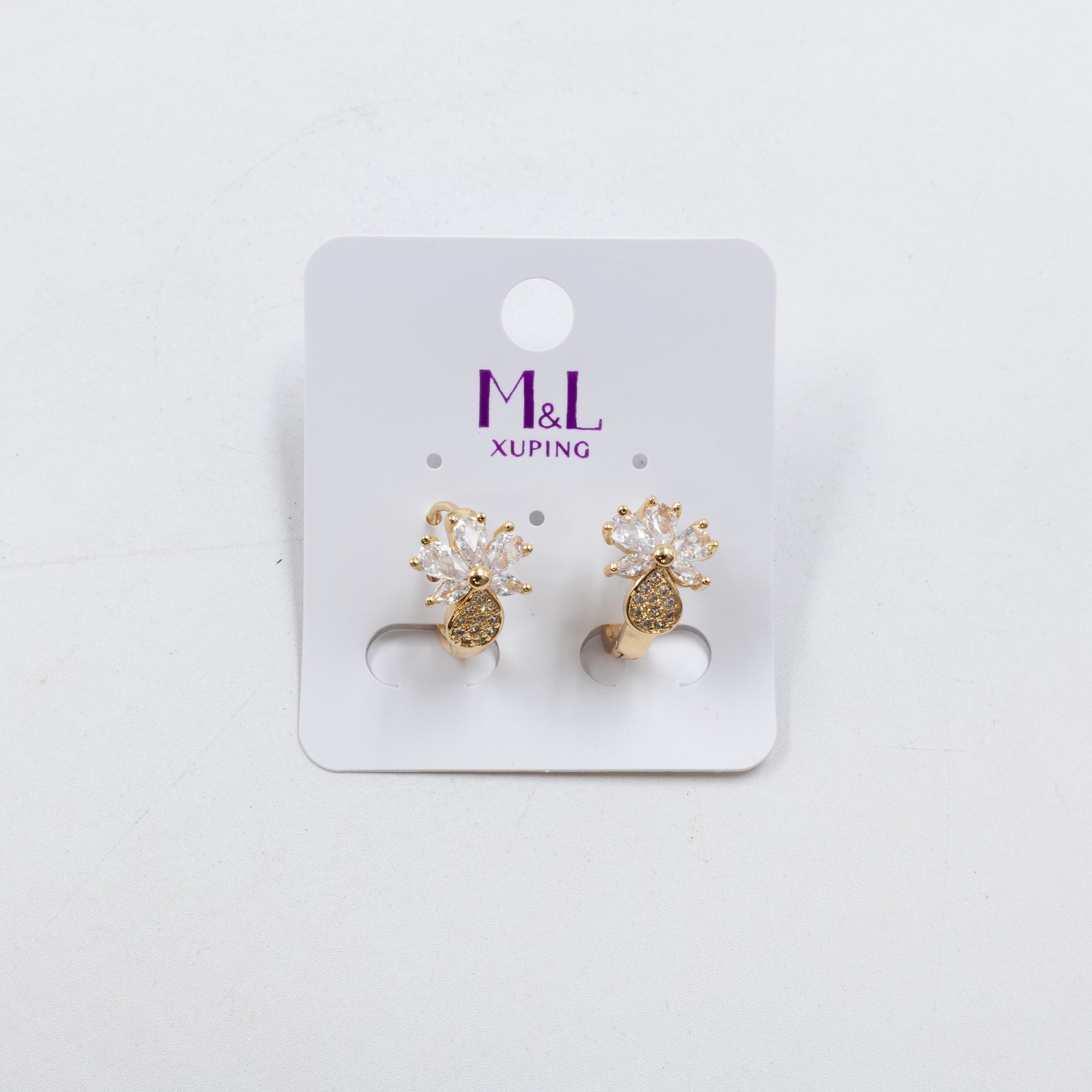 Aretes Dorados Xuping de Aro M9 Oro Laminado