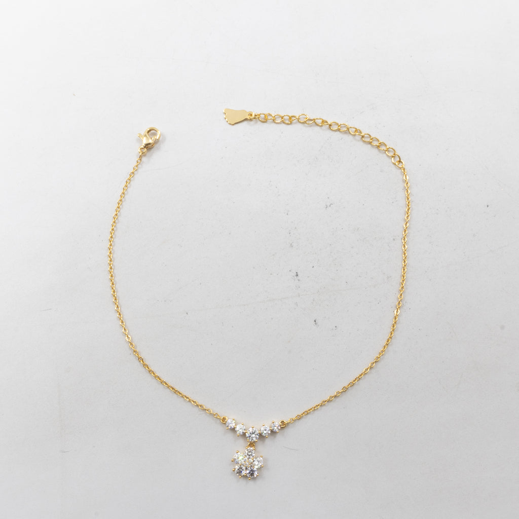 Tobilleras Doradas Ajustables M11 Oro Laminado