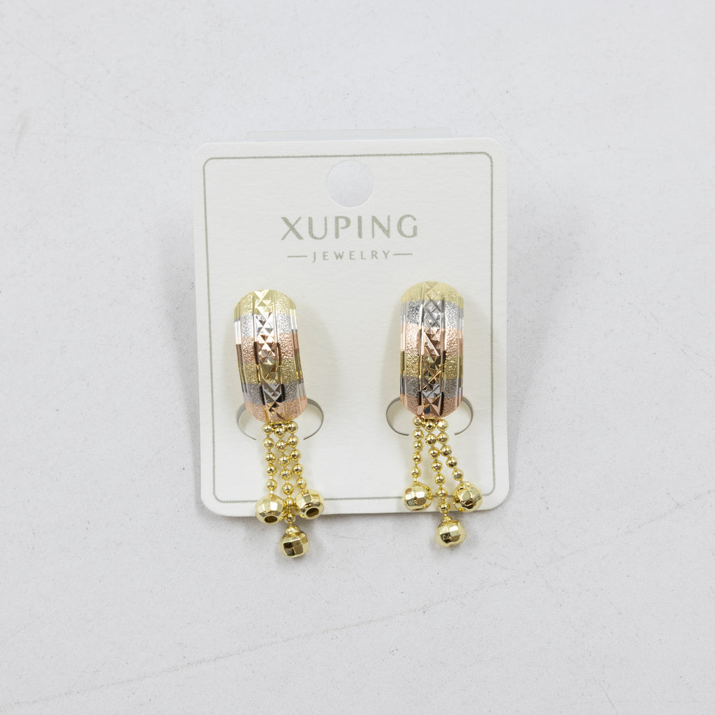Aretes Oro Florentino Xuping M1 Oro Laminado