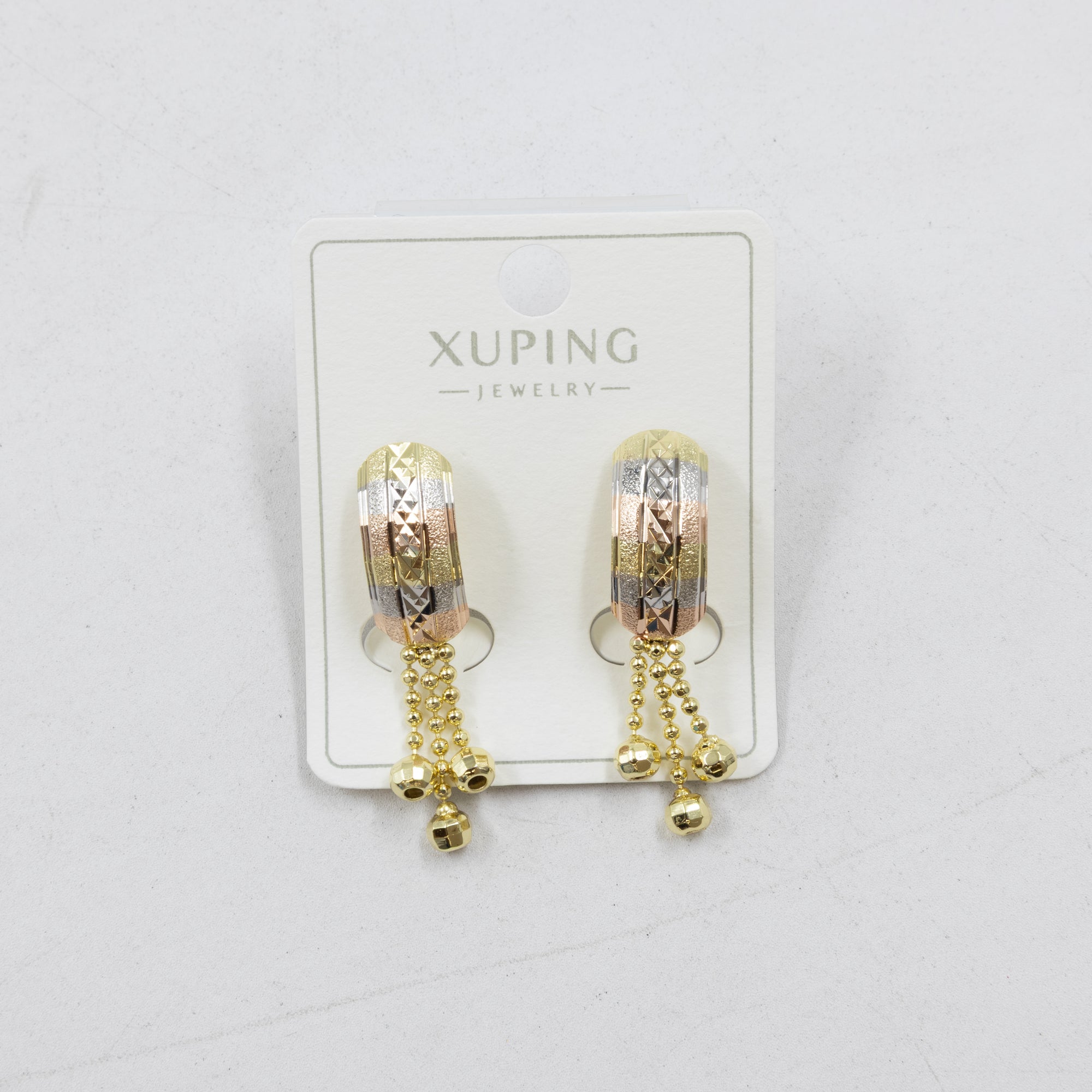 Aretes Oro Florentino Xuping M1 Oro Laminado