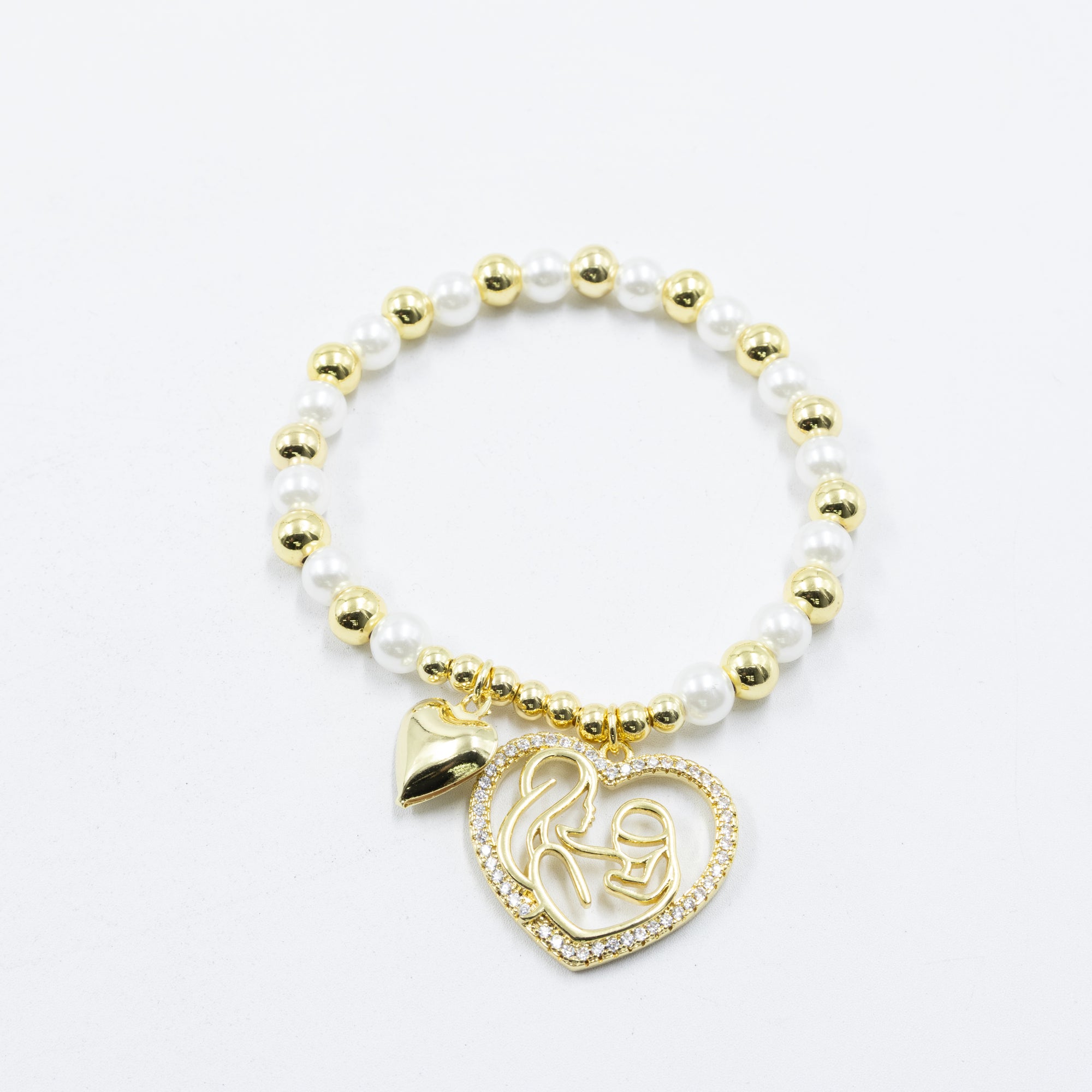 Pulsera con dije de Mamá M5 Oro Laminado 05/03/26