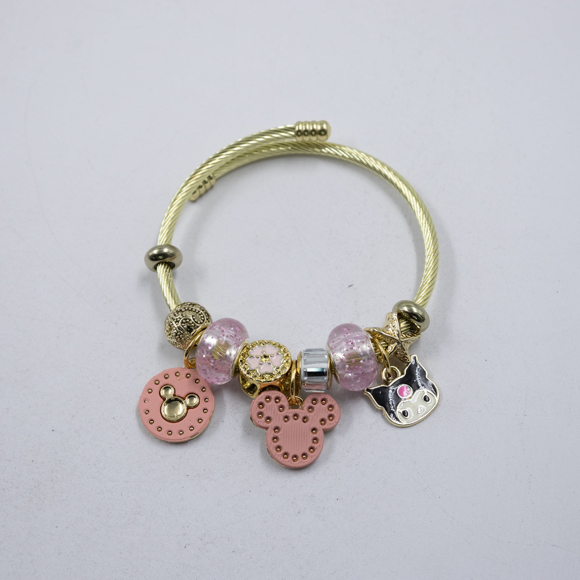 Pulsera tipo Pandora M12 Oro Laminado