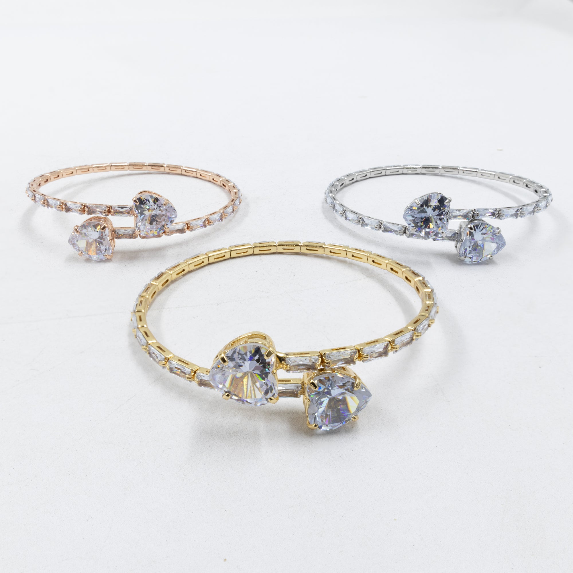 Pulseras Ajustable de tres colores  M2 Oro Laminado
