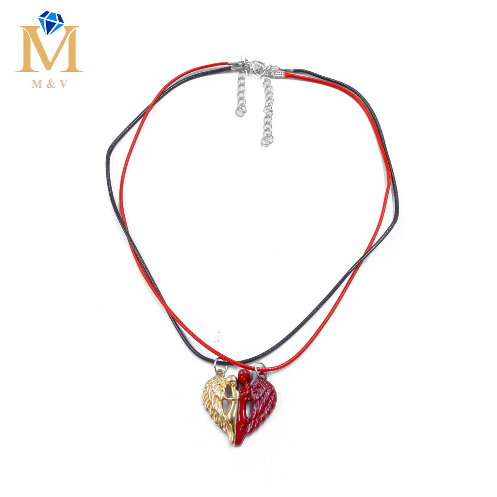 Collares en Pareja de corazón M9 Acero Inoxidable