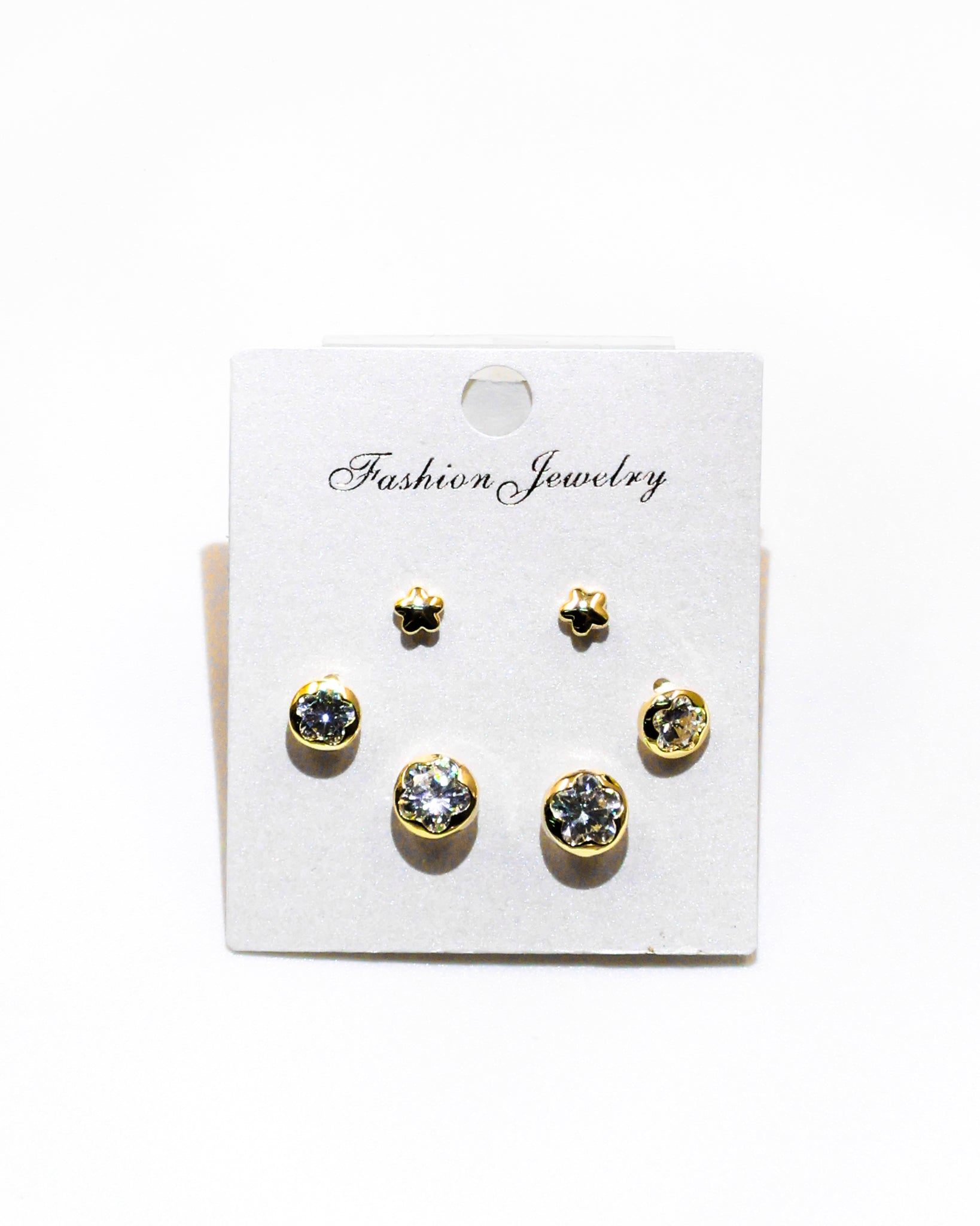 Set Aretes X3 - M18 Oro Laminado