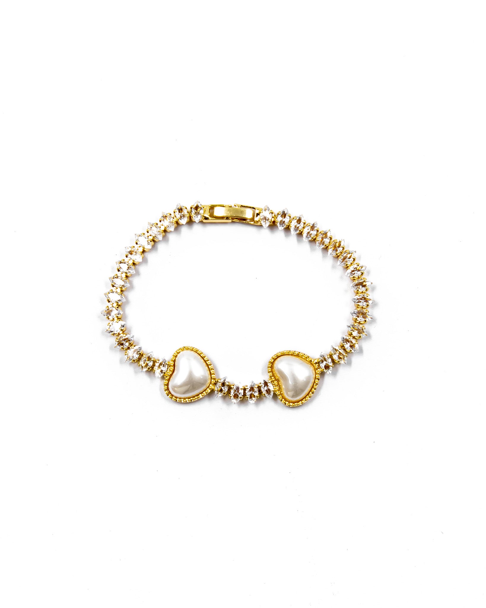 Pulsera dorada de piedras con piedra - M5 Oro Laminado