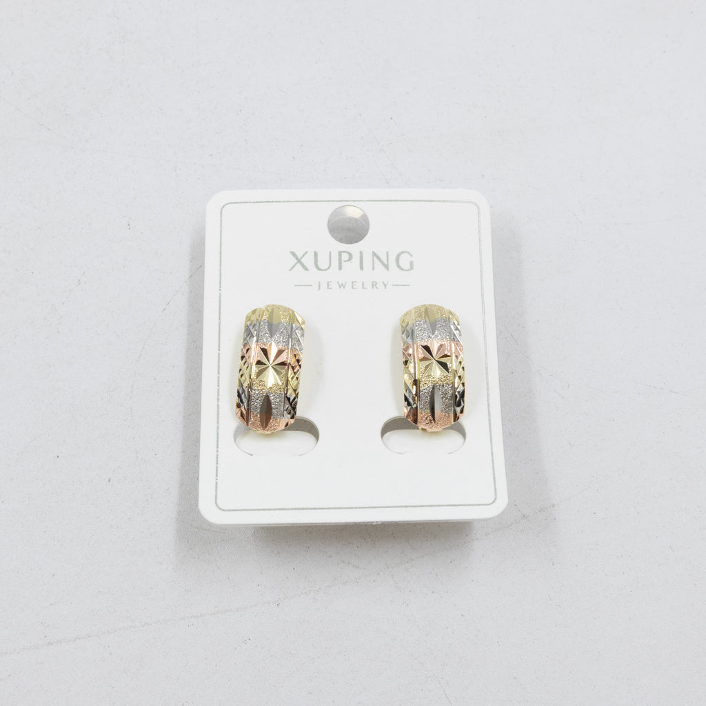 Aretes Oro Florentino Xuping M2 Oro Laminado