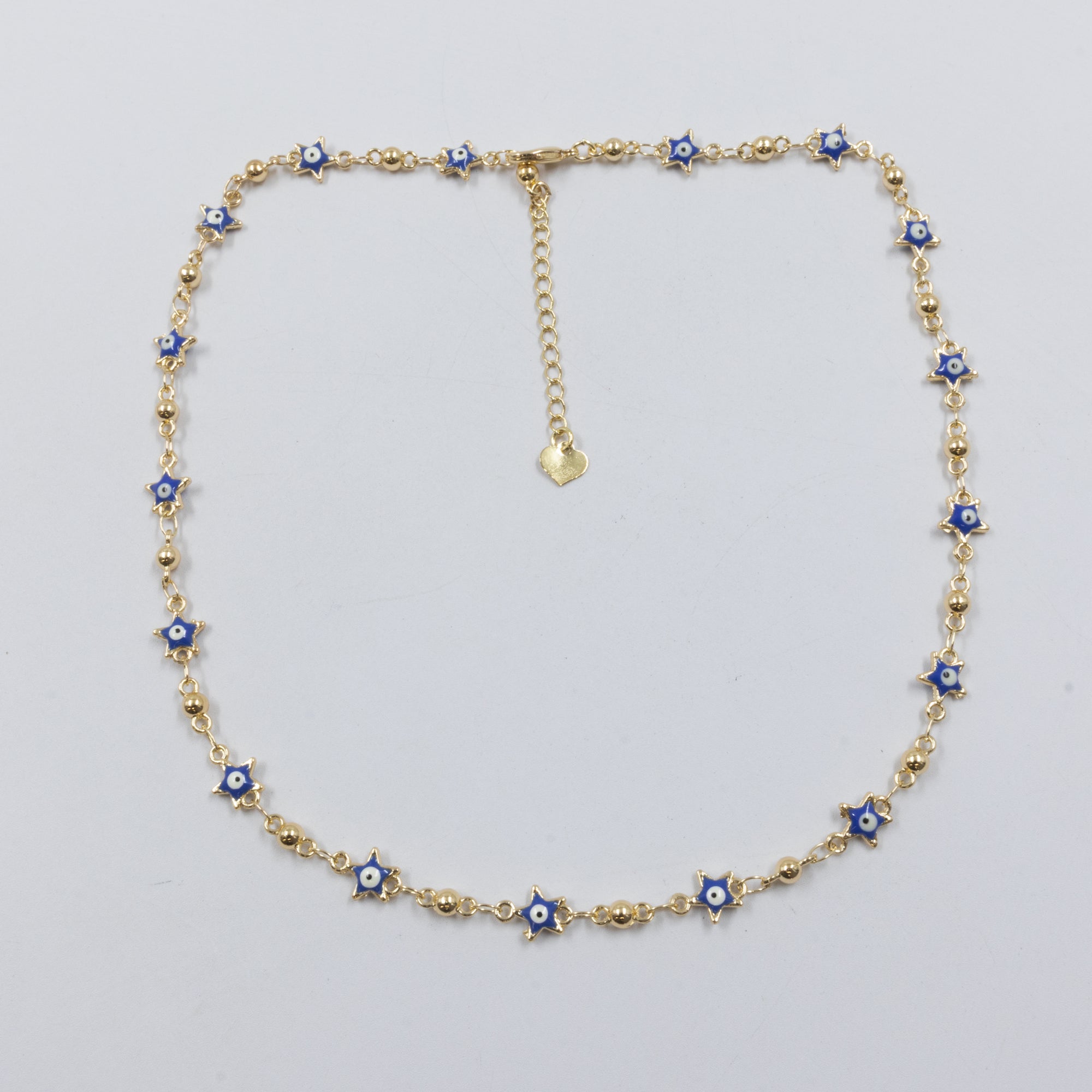 Collar Dorado de Ojo Turco M3 Oro Laminado