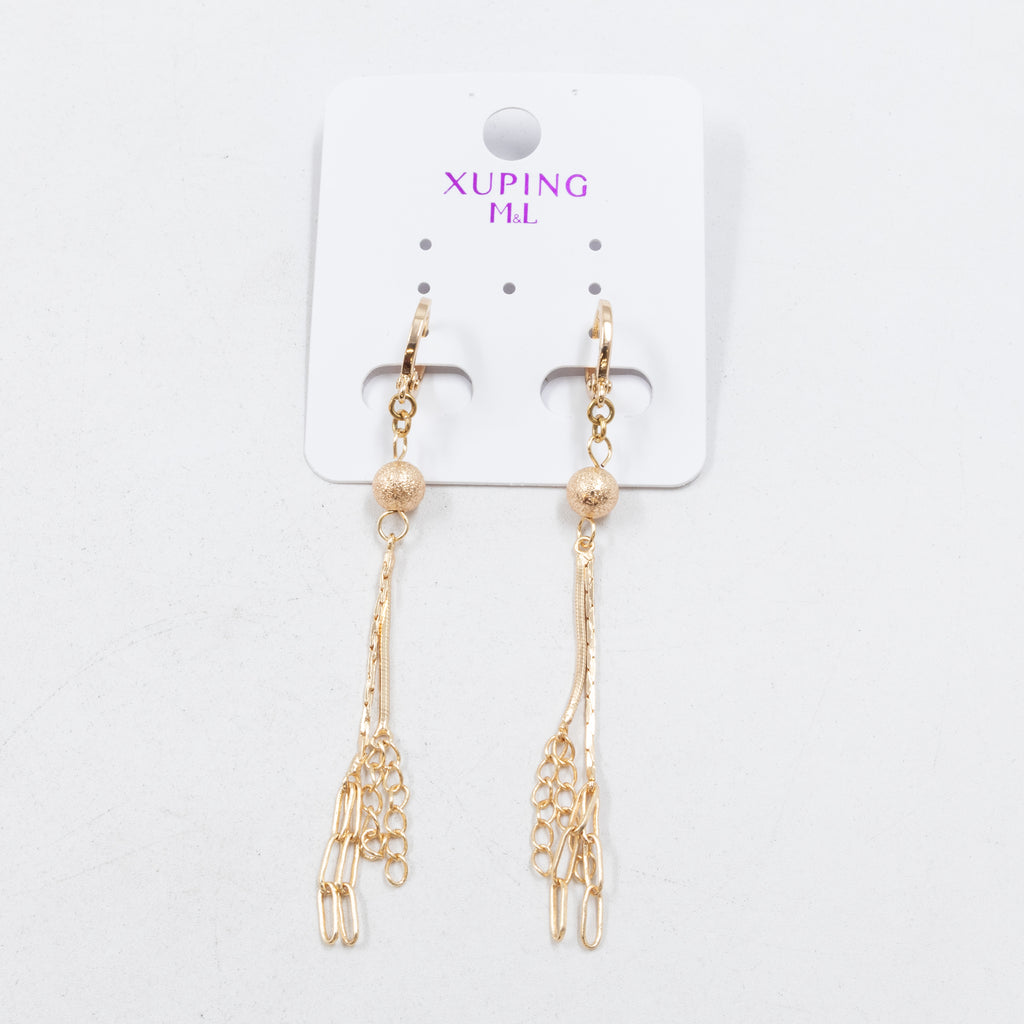 Aretes Xuping Dorados M1 Oro Laminado
