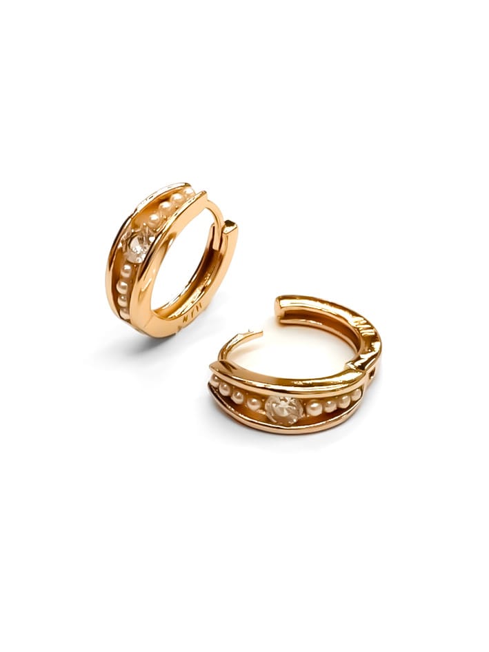 ARETES HUGGIES M7 - ORO LAMINADO