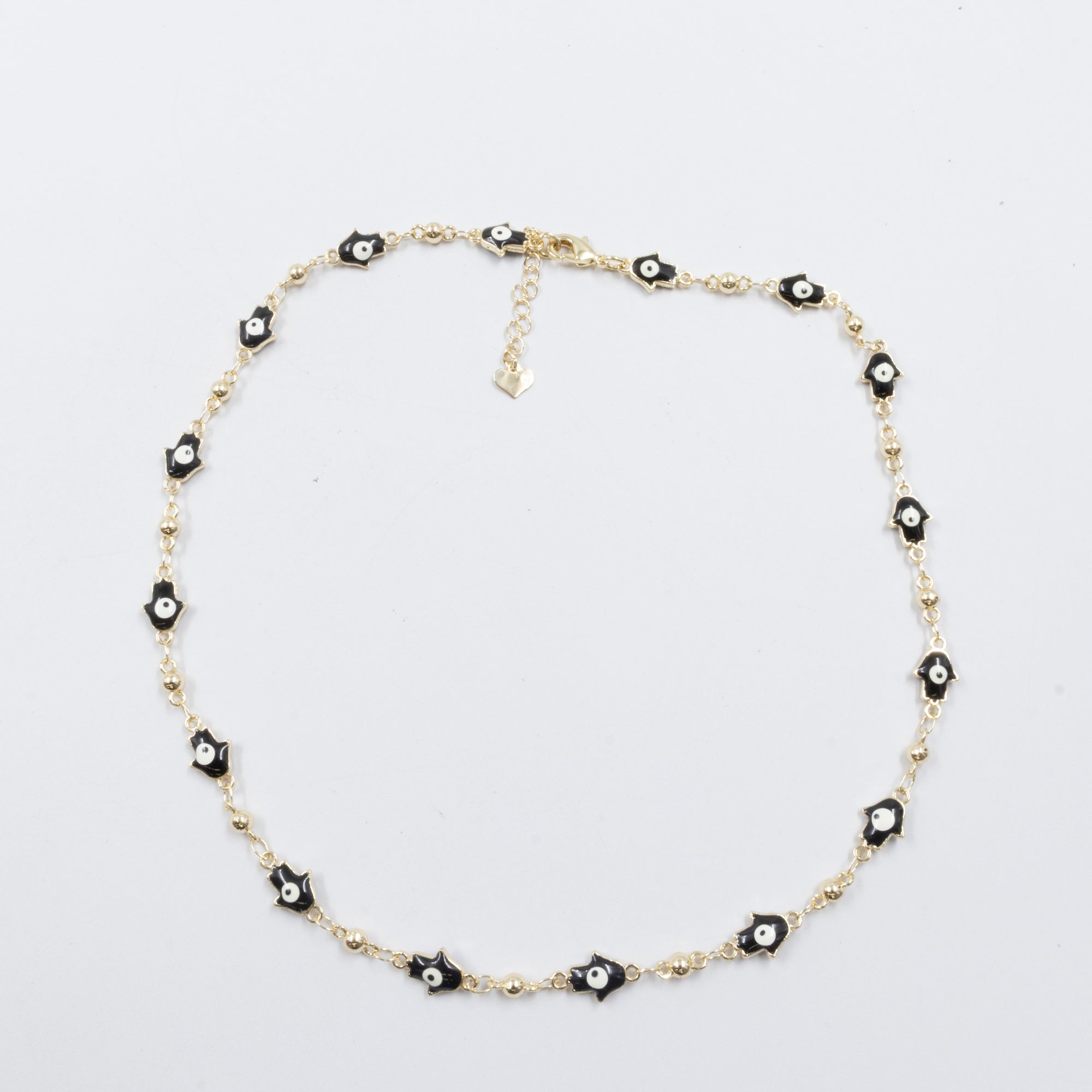 Collar Dorado de Ojo Turco M1 Oro Laminado